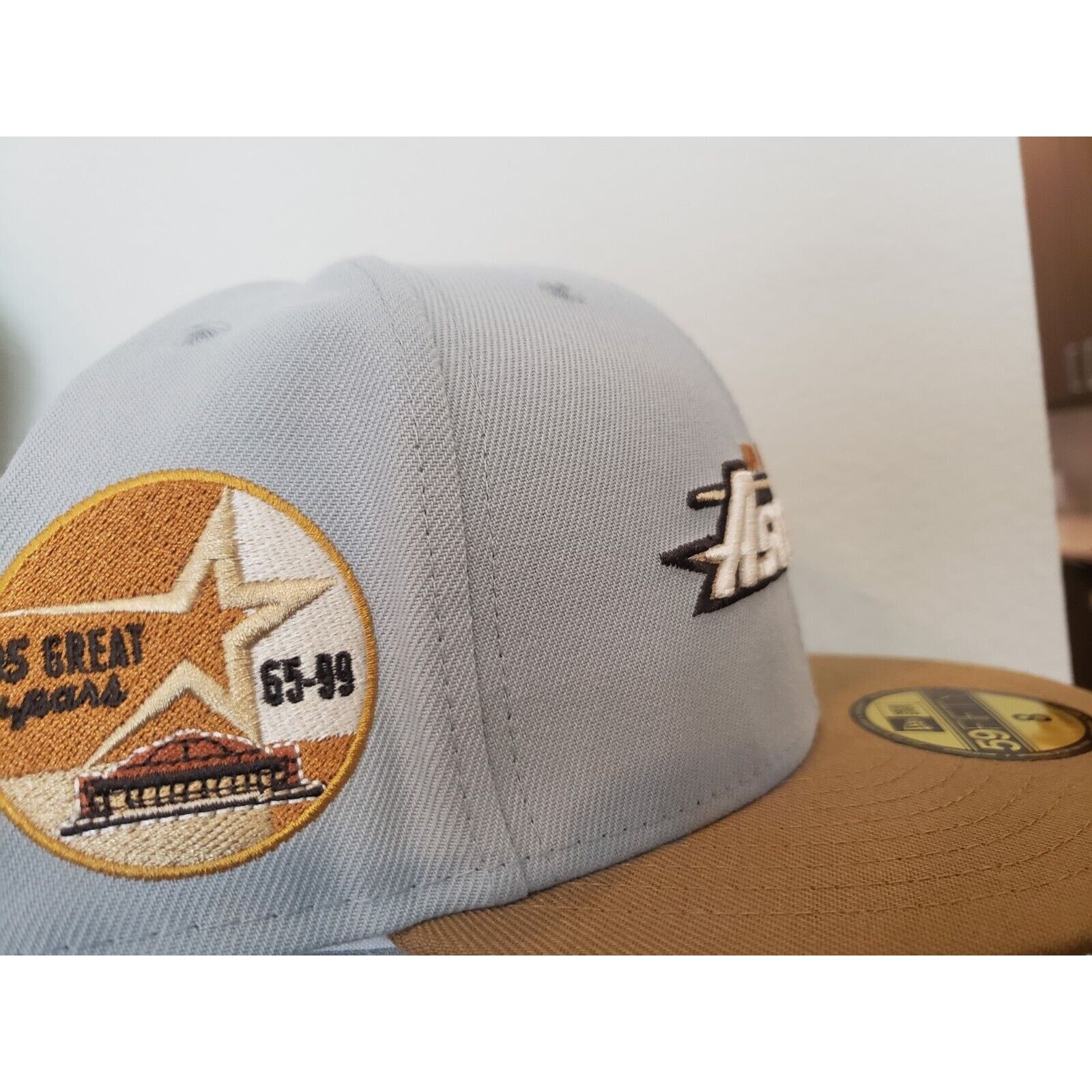New Era Houston Astros Hat 35 Great Years 5950 Size 8 Gold New Era Size ONE SIZE - 2 Thumbnail
