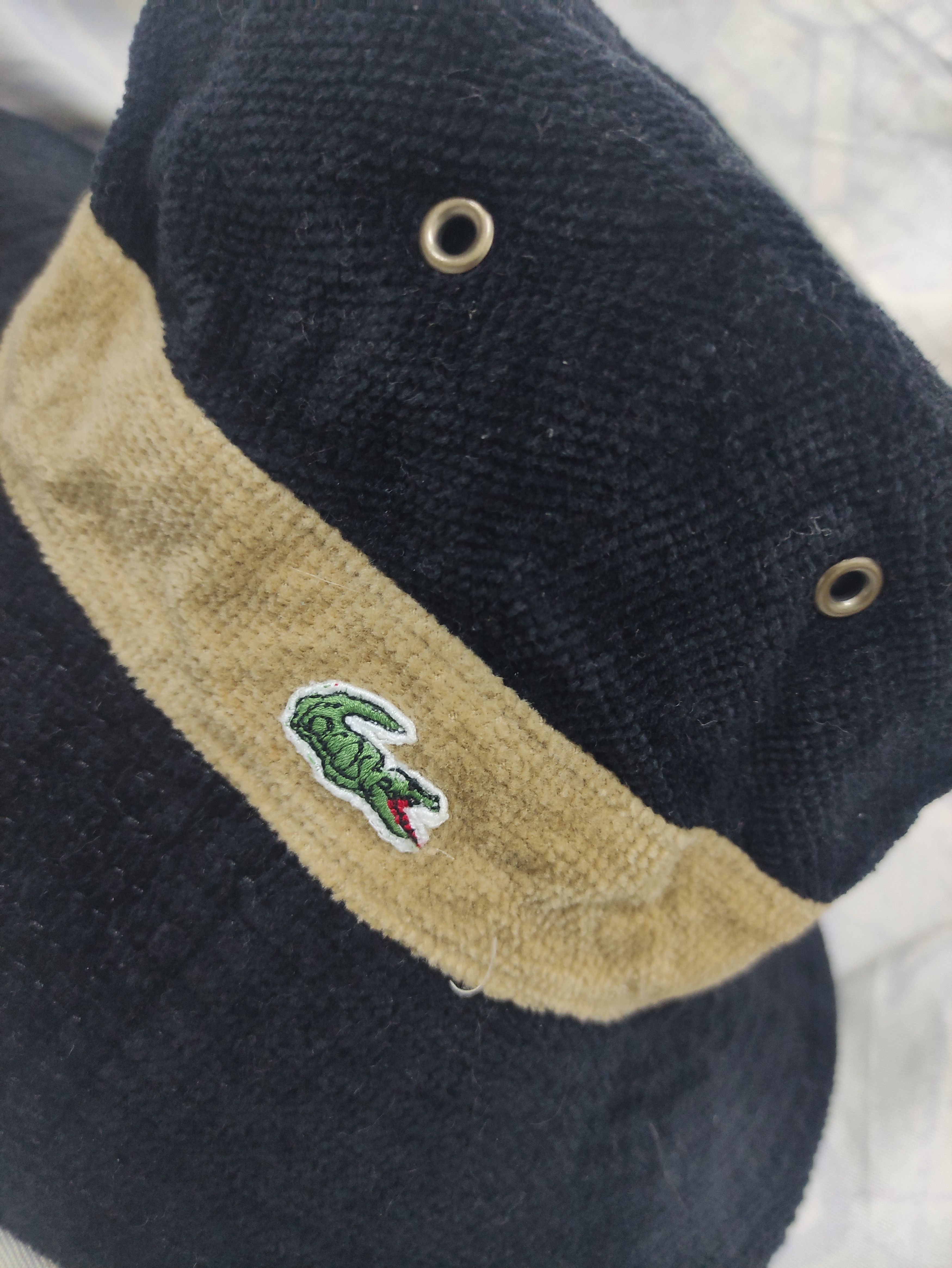 Lacoste × Vintage LACOSTE VINTAGE REVERSIBLE BUCKET HAT Size ONE SIZE - 3 Thumbnail