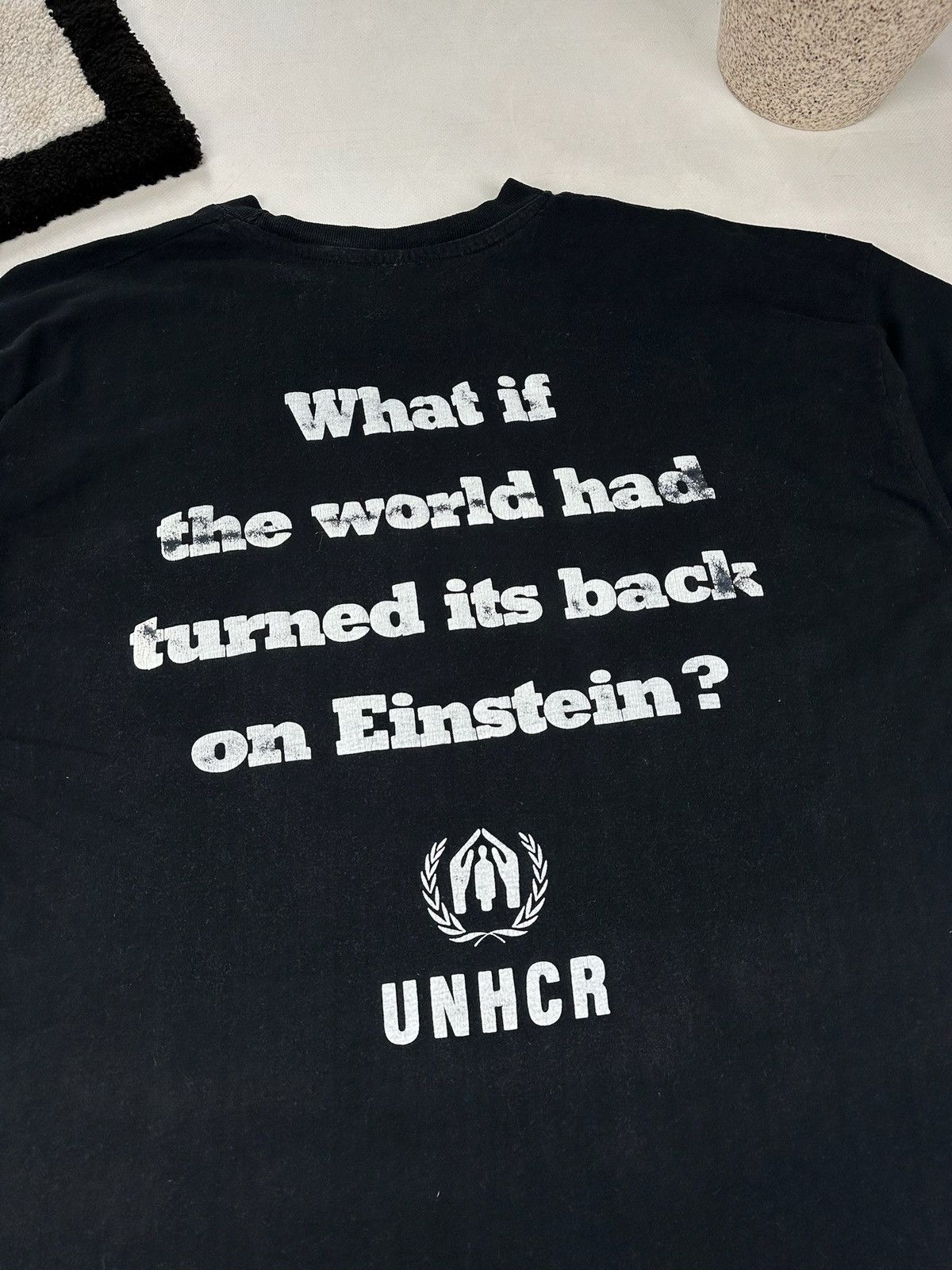 Band Tees × Vintage Vintage 90s Albert Einstein Shirt is refugee Size US XL / EU 56 / 4 - 6 Thumbnail