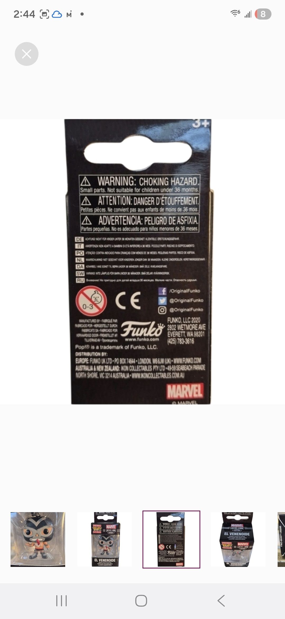 Other Funko × Marvel-EL VENENOIDE POP Edition Keychain Size ONE SIZE - 3 Thumbnail