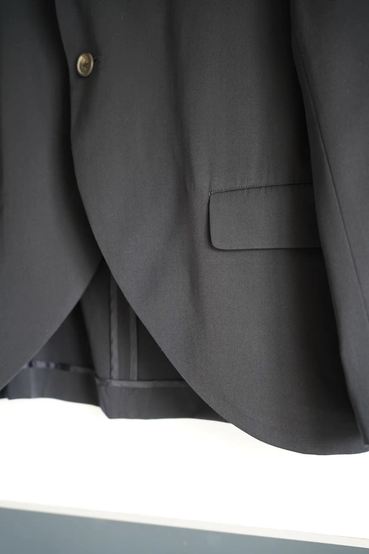 Yohji Yamamoto Yohji Yamamoto 92ss Curved Hem Tuxedo Blazer K4 Size US M / EU 48-50 / 2 - 3 Thumbnail