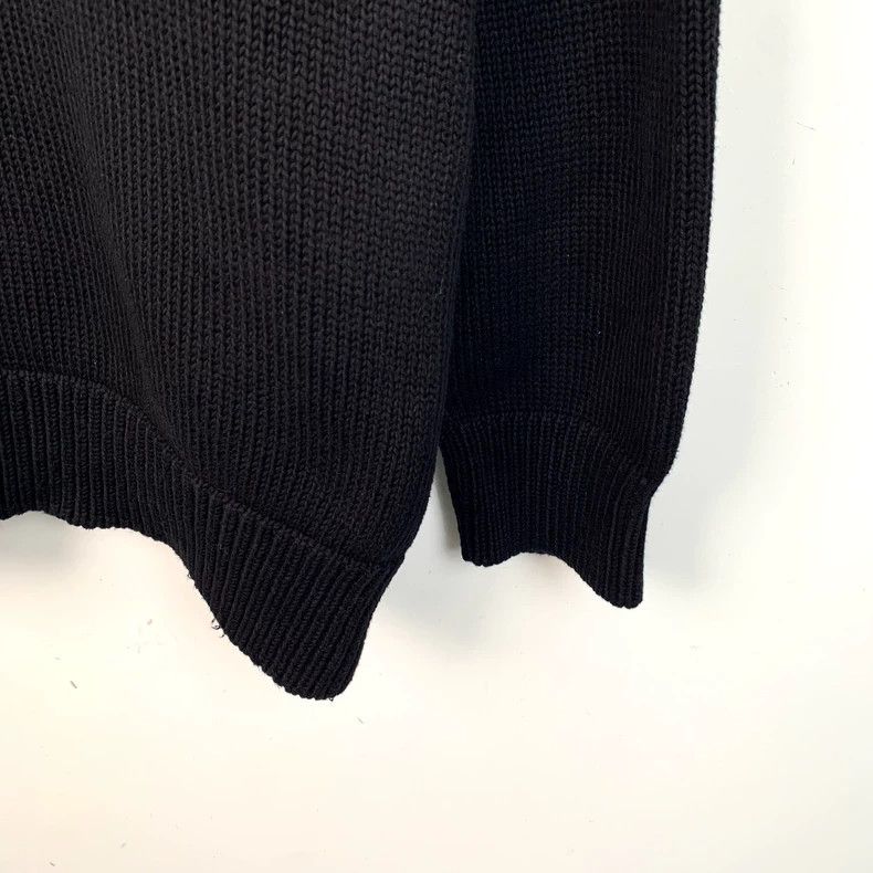 Balenciaga Balenciaga Black monogrammed diamond cotton crewneck long- Size US M / EU 48-50 / 2 - 5 Thumbnail