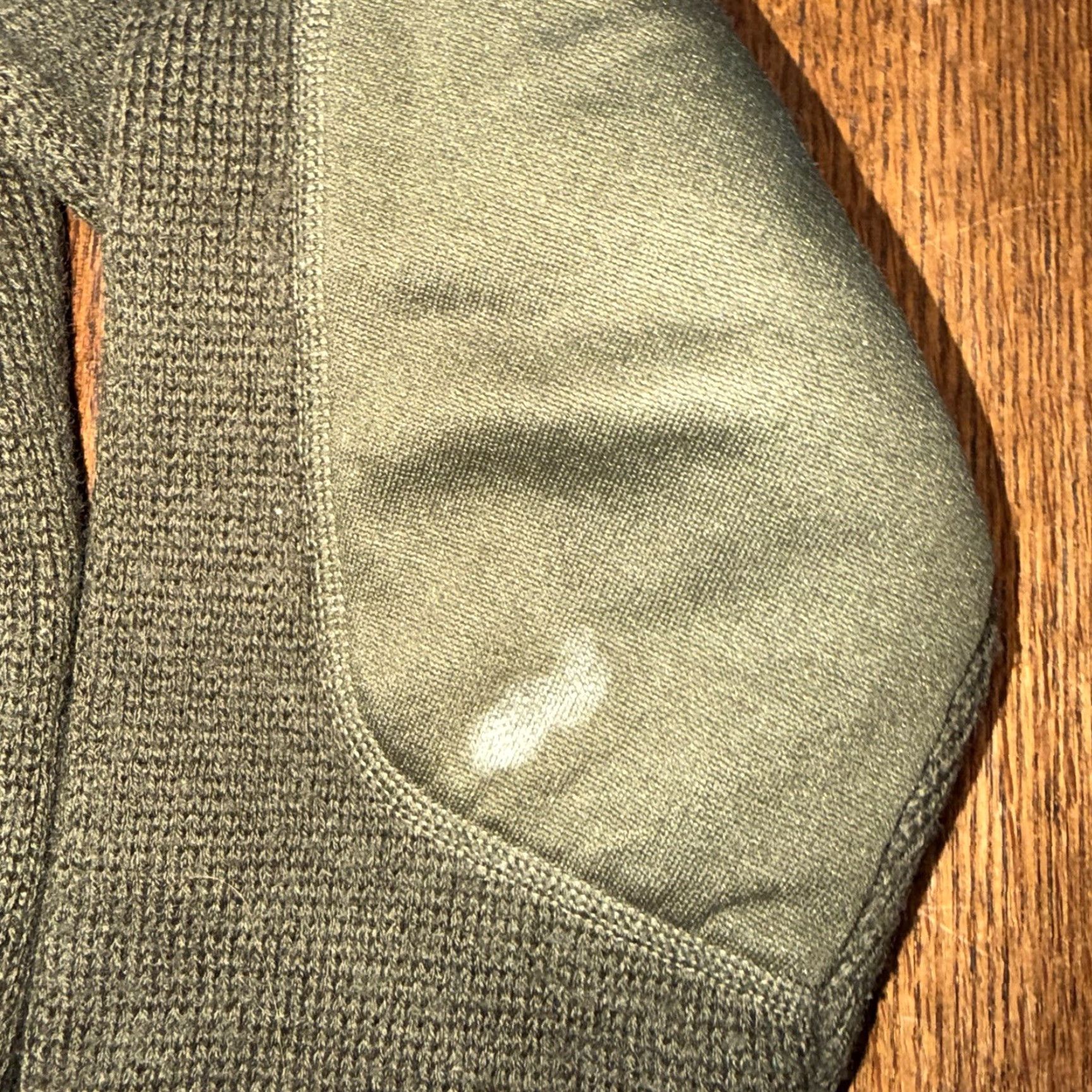 Saint James VINTAGE Saint James Military Sweater Wool Shoulder Elbow Patches Patron 24”by24” Pullover Crew Neck Green Mens L Regular Size US L / EU 52-54 / 3 - 2 Thumbnail