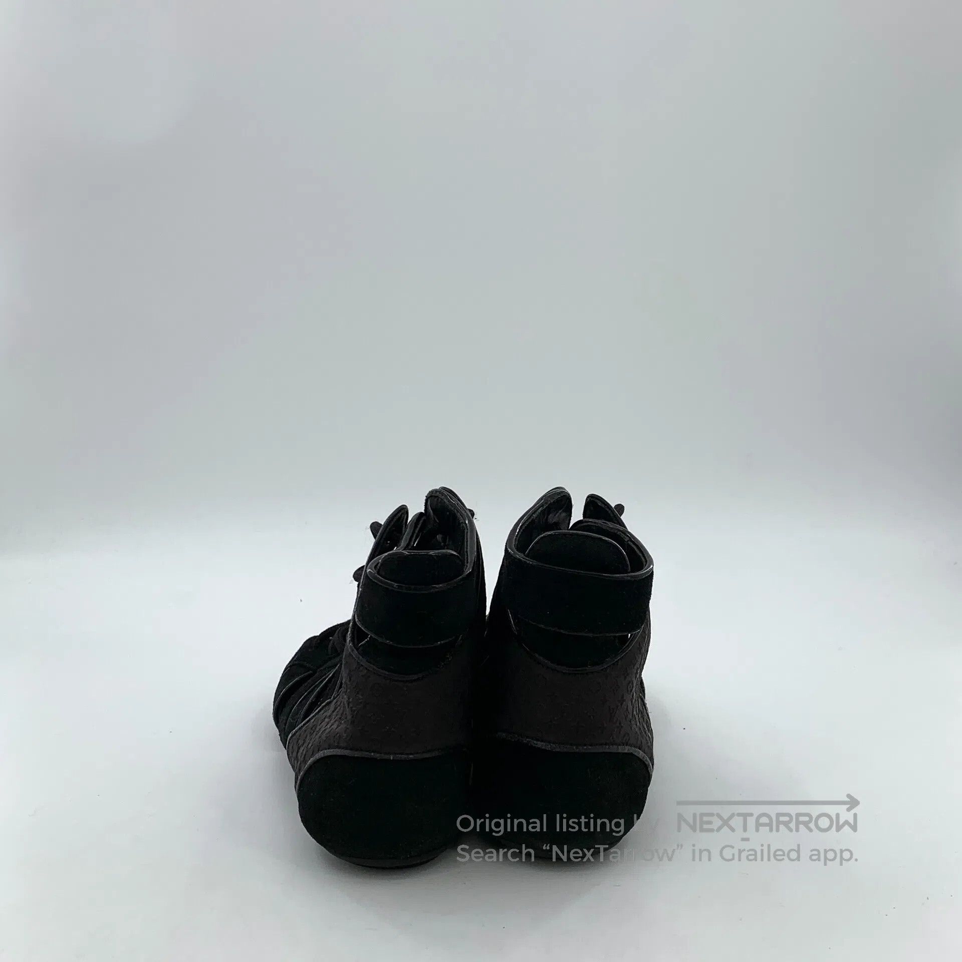 Louis Vuitton Louis Vuitton Black drawstring casual flat high top shoes| Size US 12 / IT 42 - 4 Thumbnail