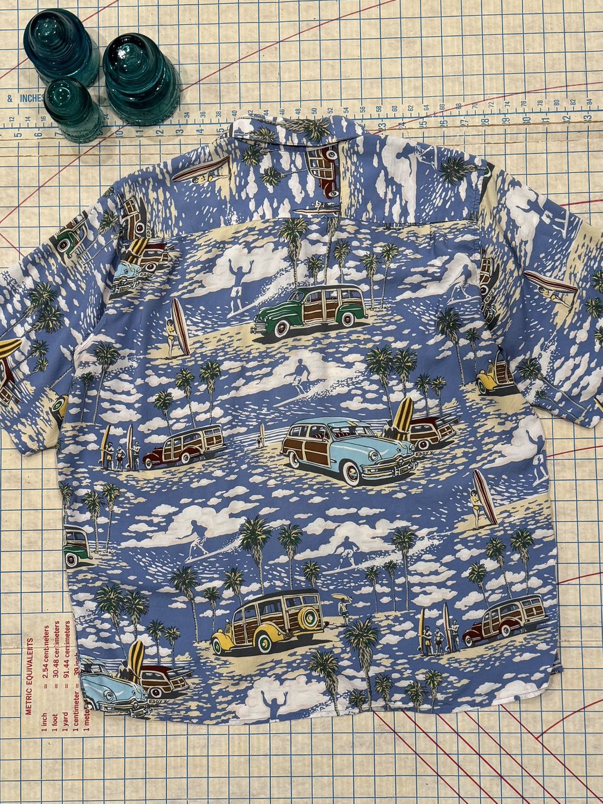 Reyn Spooner Reyn Spooner Art of Eddy Y Hawaiian Rayon Button Up SS SizeL Size US L / EU 52-54 / 3 - 8 Thumbnail
