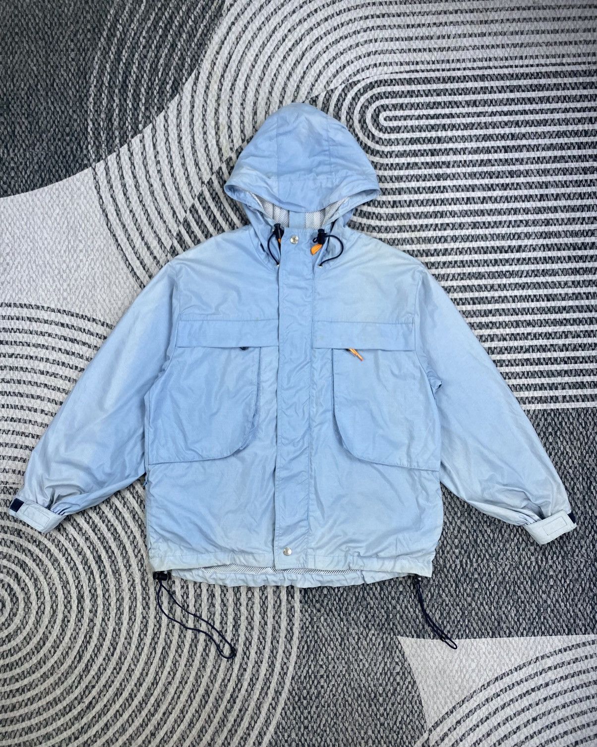 Polo Ralph Lauren Vtg Polo Ralph Lauren Sport Light Blue Hoddie Jacket Size US M / EU 48-50 / 2 - 1 Thumbnail