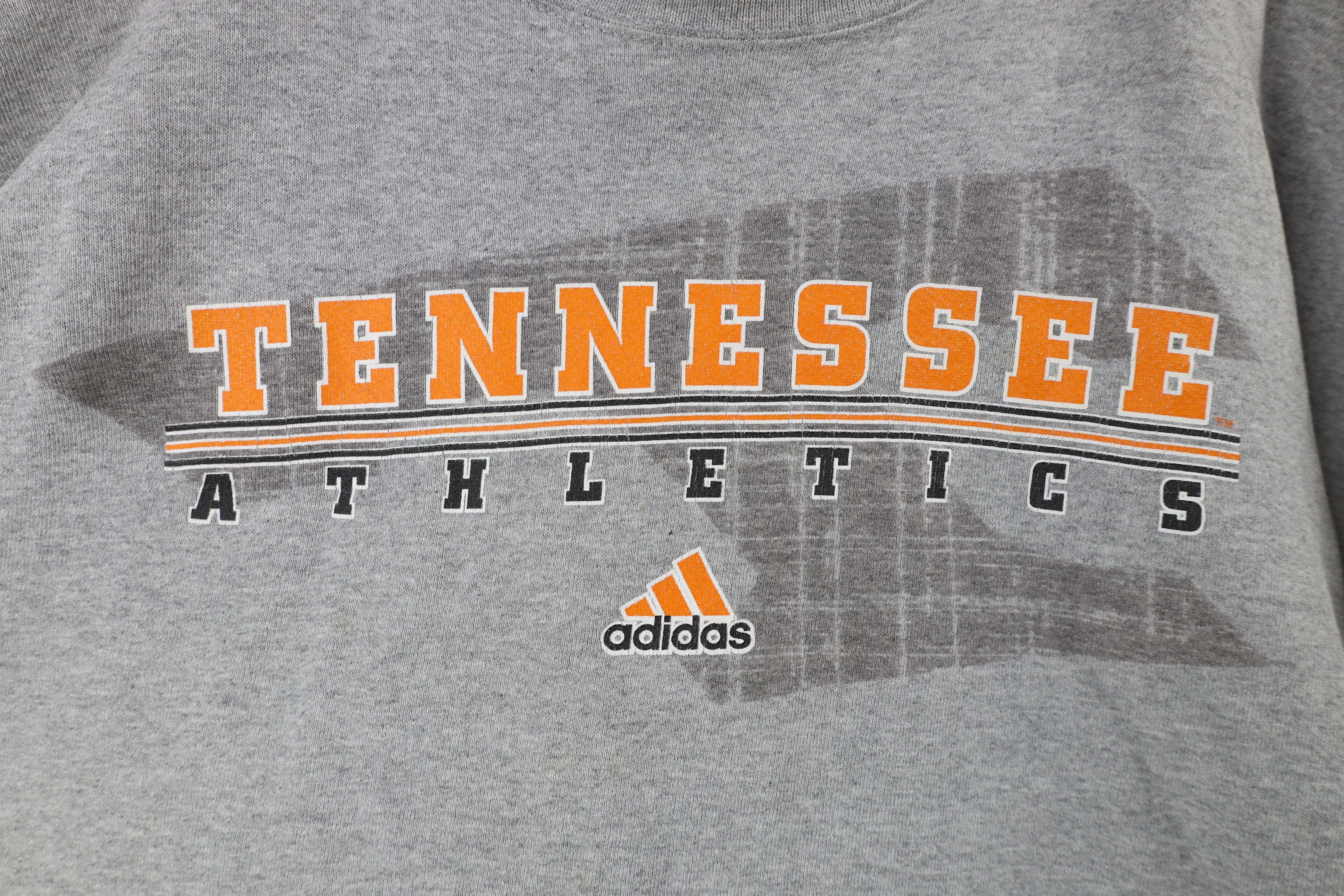 Adidas × Vintage Vintage 90s Adidas University Tennessee Athletics Sweatshirt Size US XL / EU 56 / 4 - 4 Thumbnail