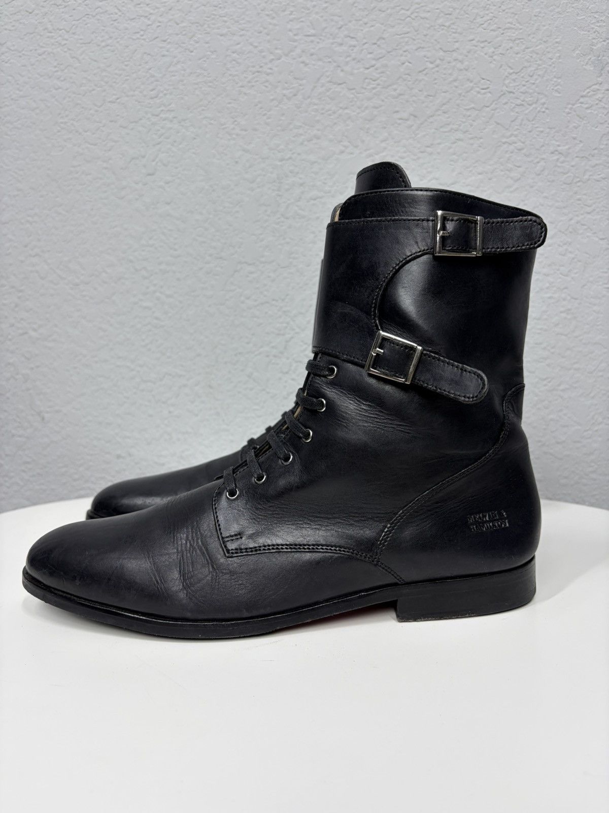If Six Was Nine AS 98 Vibe Artisan Brown Leather Side Zip Ankle Biker Boots Size US 8 / EU 41 - 8 Thumbnail