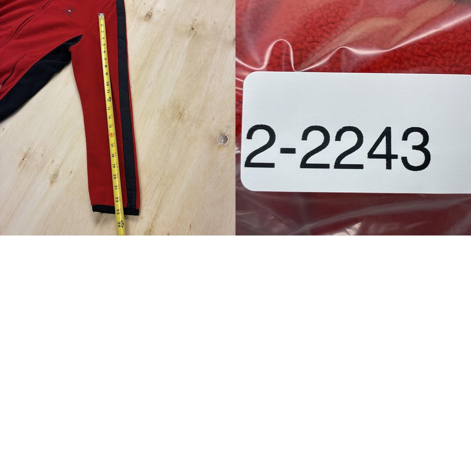 Tommy Hilfiger VINTAGE Tommy Hilfiger Jacket Mens Large Red Fleece Windbreaker Full Zip Size US L / EU 52-54 / 3 - 8 Thumbnail