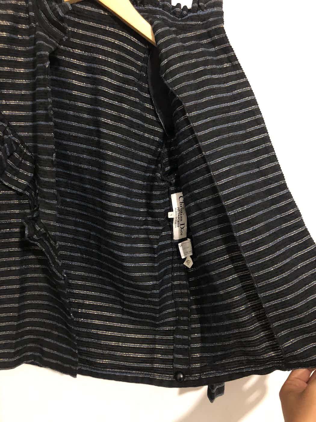 Christian Dior Monsieur Vintage Christian dior stripe long sleeve blouse Size S / US 4 / IT 40 - 7 Thumbnail