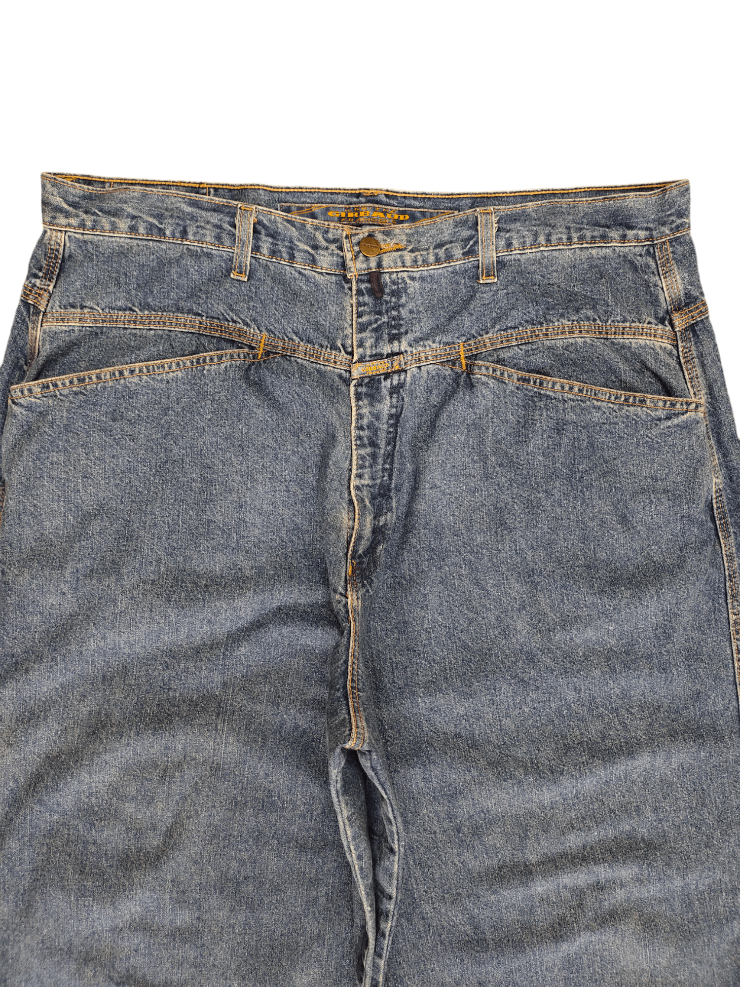 Marithe + Francois Girbaud Baggy Jeans MFG Made In Usa Denim Wide Leg 90s Jnco Size US 38 / EU 54 - 2 Thumbnail