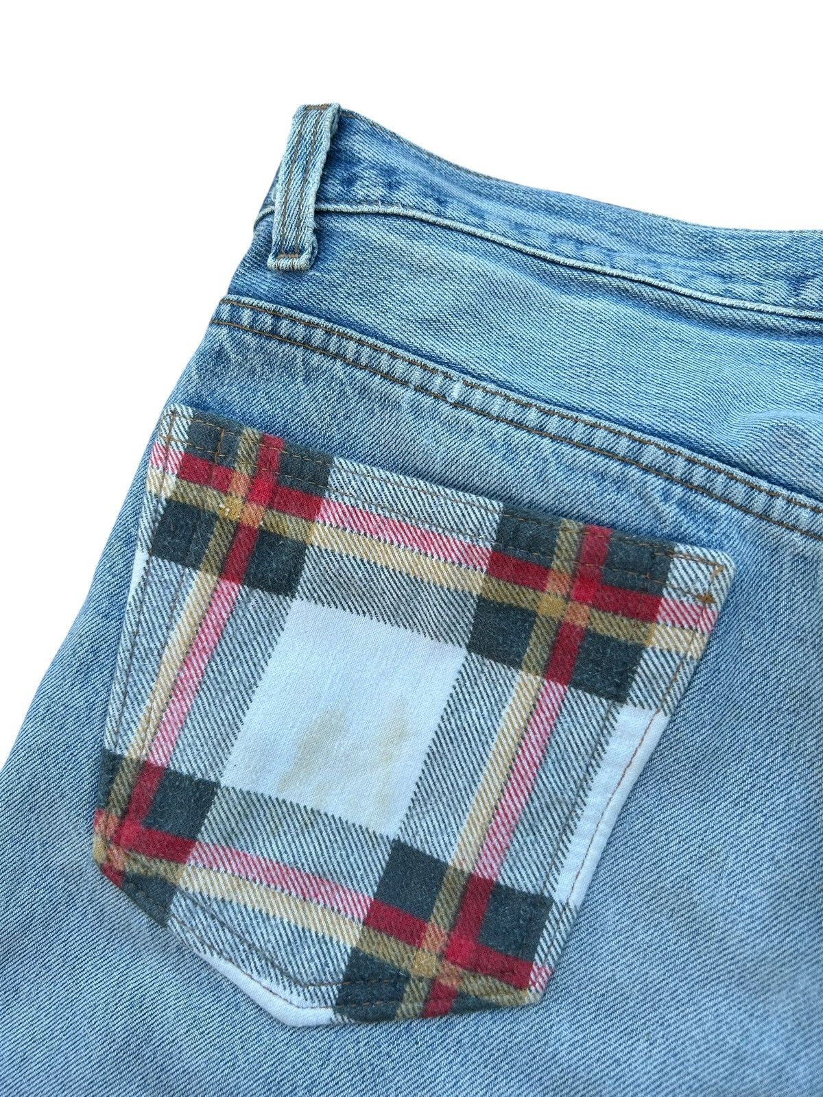 Kapital × Levi's × Vintage Vintage THRASHED Levi's Reconstructed Repair Denim Jeans ☠️ Size US 33 - 13 Thumbnail