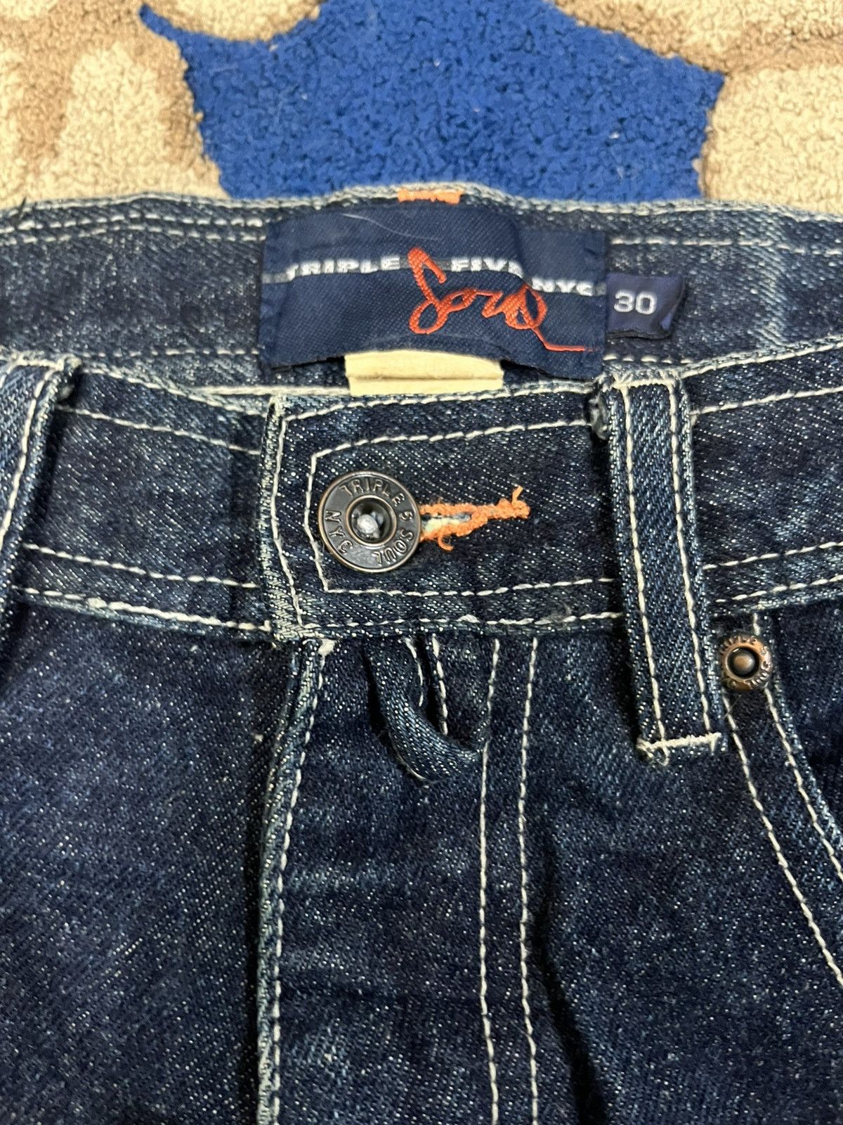 JNCO × Southpole × Triple 5 Soul Vintage Triple 5 NYC Soul Baggy JNCO style Denim Size US 31 - 12 Thumbnail
