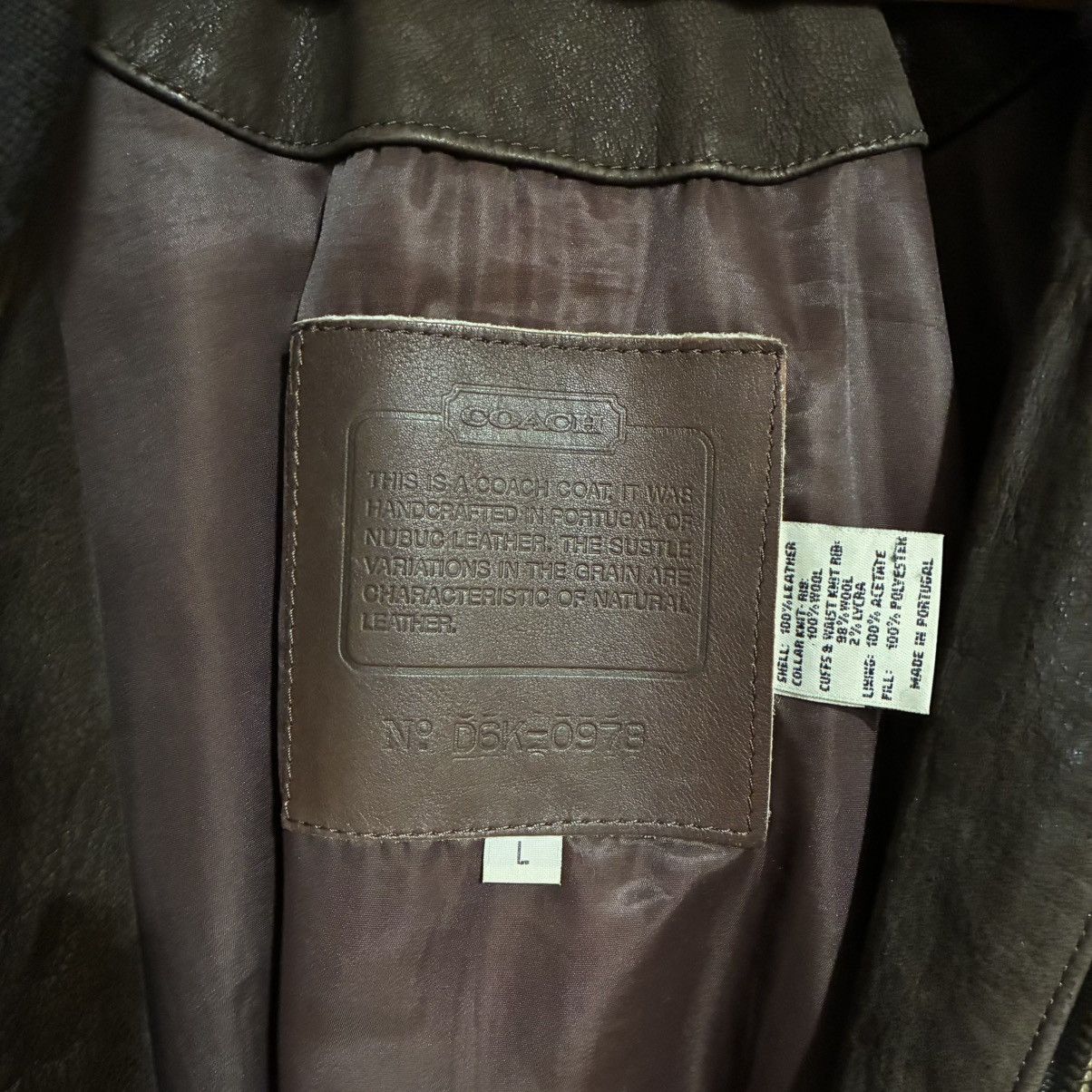 Coach Vintage Coach D6K-0978 Brown Leather Bomber Jacket Size US L / EU 52-54 / 3 - 4 Thumbnail