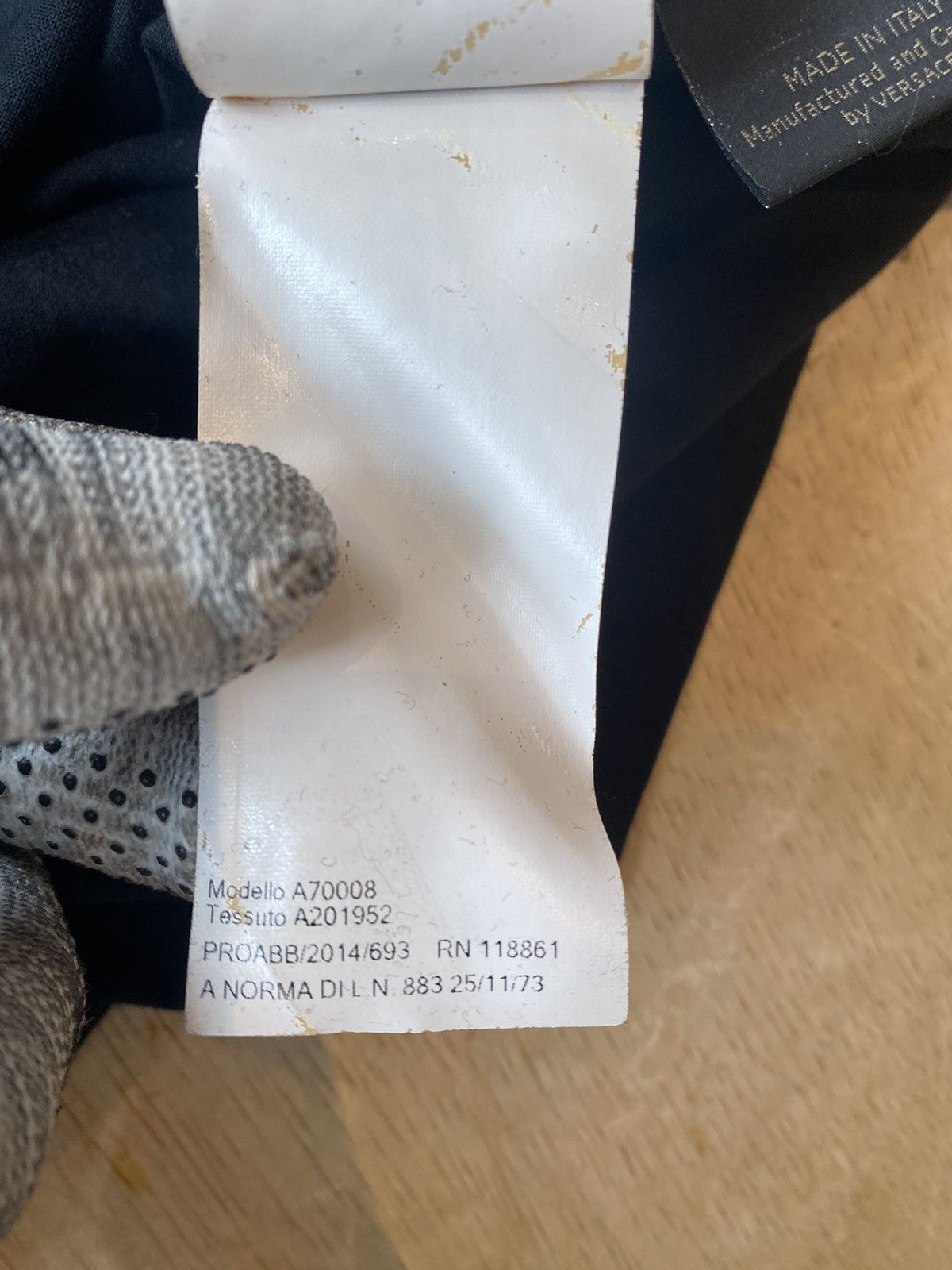 Versace Versace Black Tee with Gold Rain-Stone Size M Size US M / EU 48-50 / 2 - 8 Thumbnail