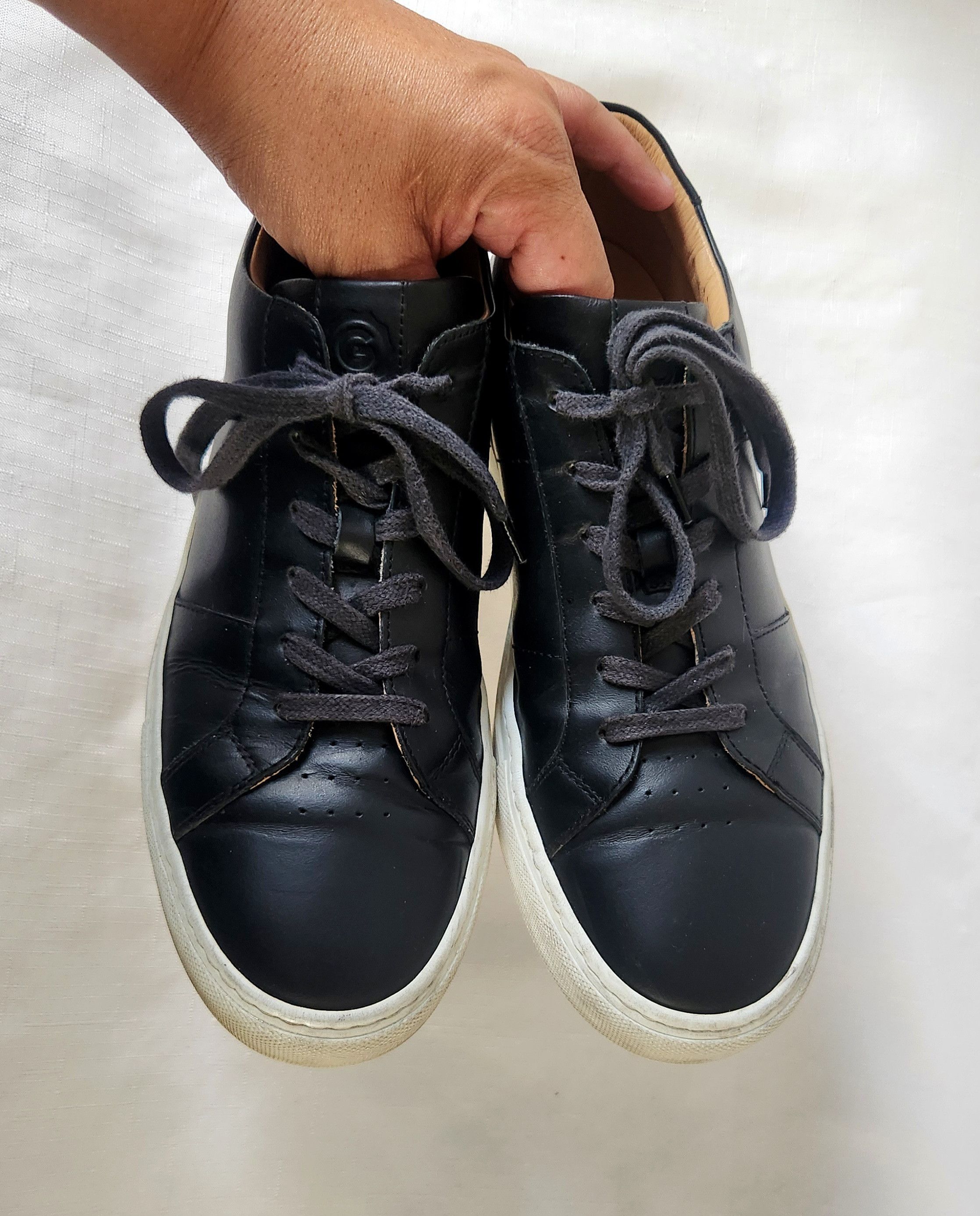 Greats Greats Brooklyn Royale NERO Black Leather Sneakers Size 10.5 Size US 10.5 / EU 43-44 - 7 Thumbnail