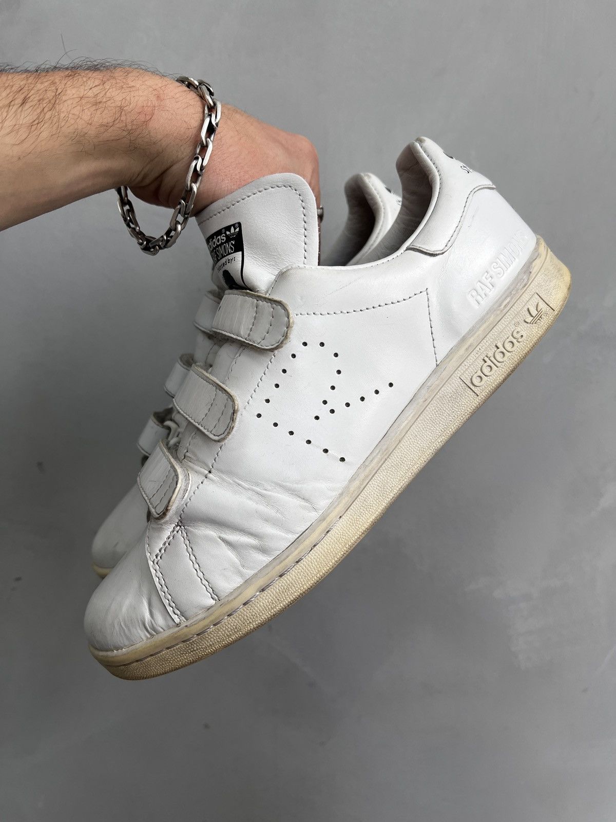Adidas × Designer × Raf Simons Adidas Raf Simons Stan Smith white leather 2013 Size US 9 / EU 42 - 11 Thumbnail