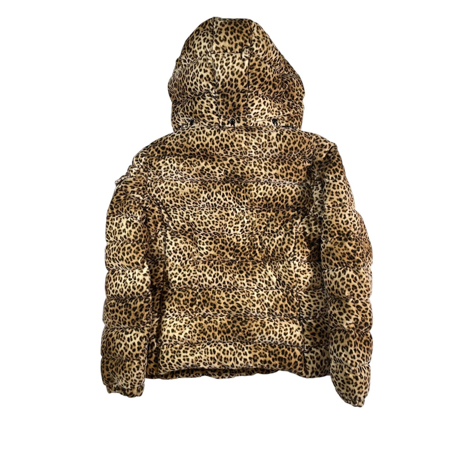 Moncler Moncler Cheetah Print Puffer Jacket Size L / US 10 / IT 46 - 2 Thumbnail