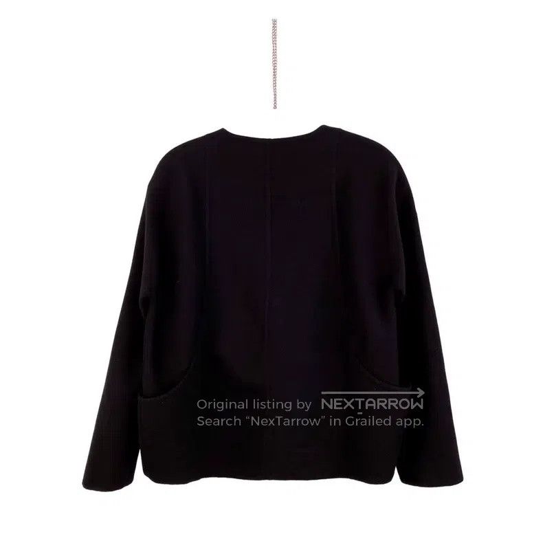 Hermes Hermes Cashmere Black Leather Buckle Jacket Size XS / US 0-2 / IT 36-38 - 2 Thumbnail
