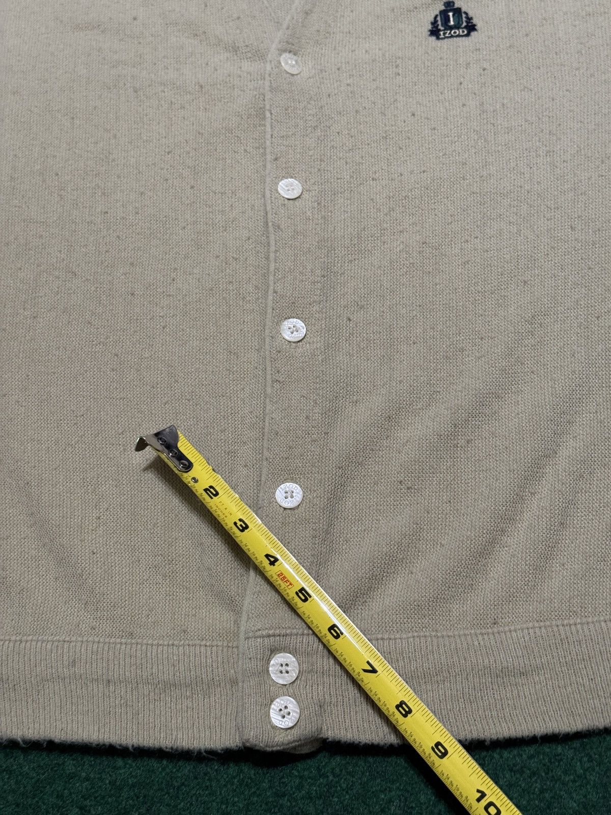 Izod Vintage Izod Cream Cardigan 80s 90s XL Grandpa Sweater 26x27 Size US XL / EU 56 / 4 - 8 Thumbnail