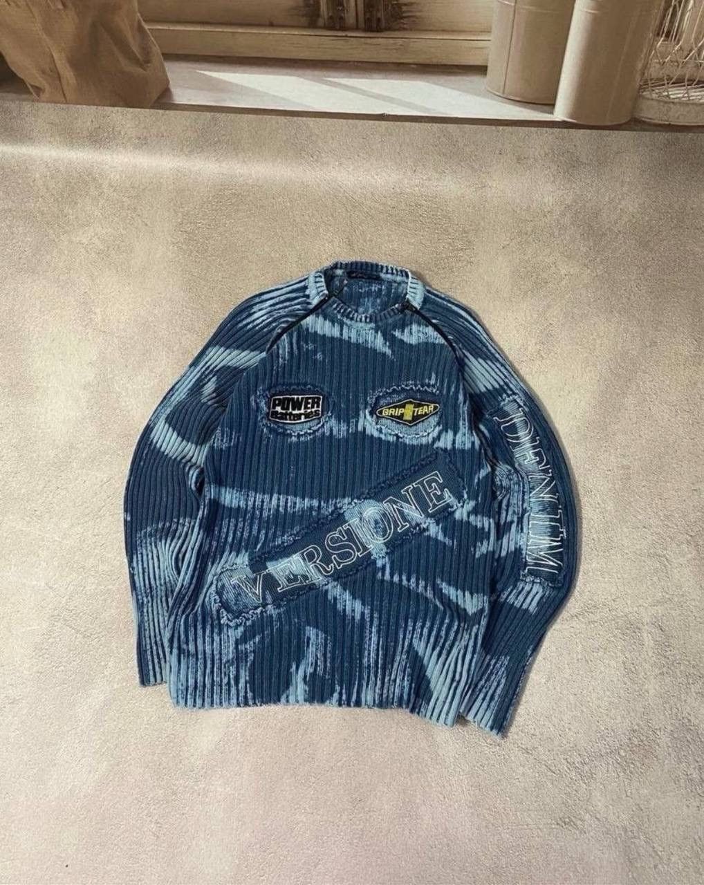 Vintage Diesel style faded LGB style distressed sweatshirt