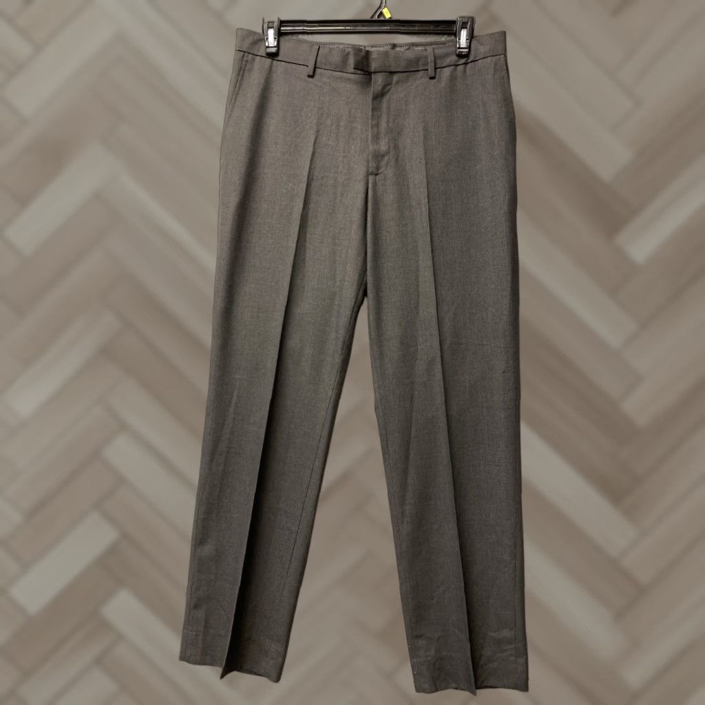 Banana Republic Banana Republic Dress Pants Mens 34x34 Gray Glenn Plaid /0345 Slim Fit Chino Straight Leg Casual Spring Summer Size US 34 / EU 50 - 1 Thumbnail
