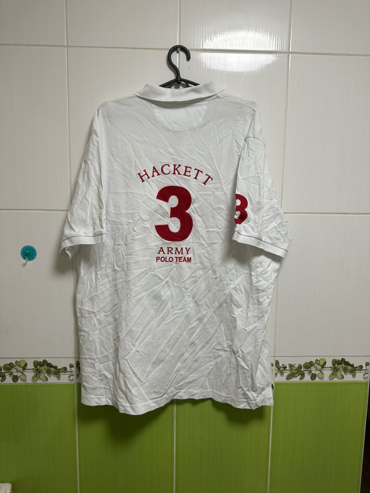 Hackett Hackett polo army 3 shirt white size XXL Size US XXL / EU 58 / 5 - 8 Thumbnail