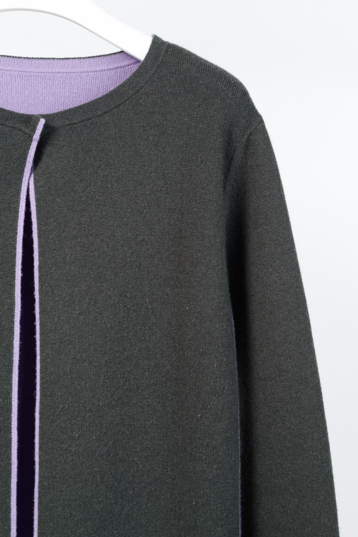 Akris Akris Reversible Double-Face Cashmere Cardigan Size L / US 10 / IT 46 - 4 Thumbnail