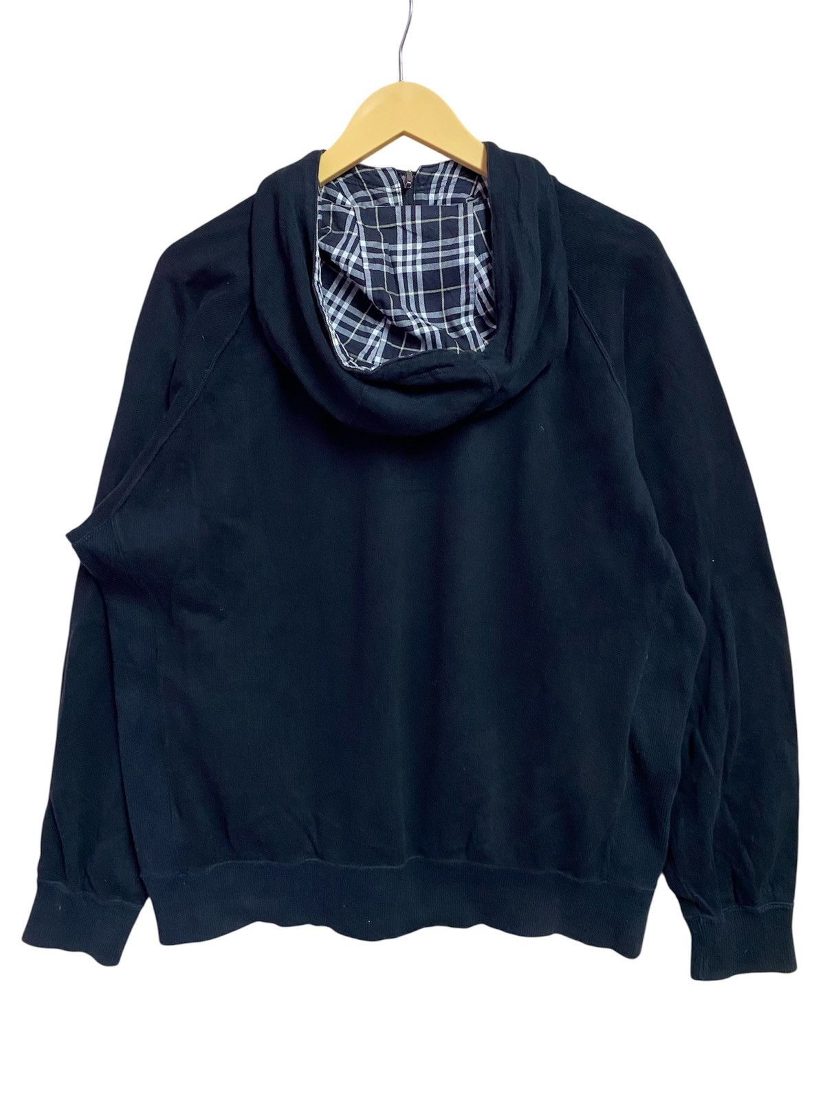 Burberry Burberry Hoodie With Check Hood half zipper Size US XL / EU 56 / 4 - 2 Thumbnail
