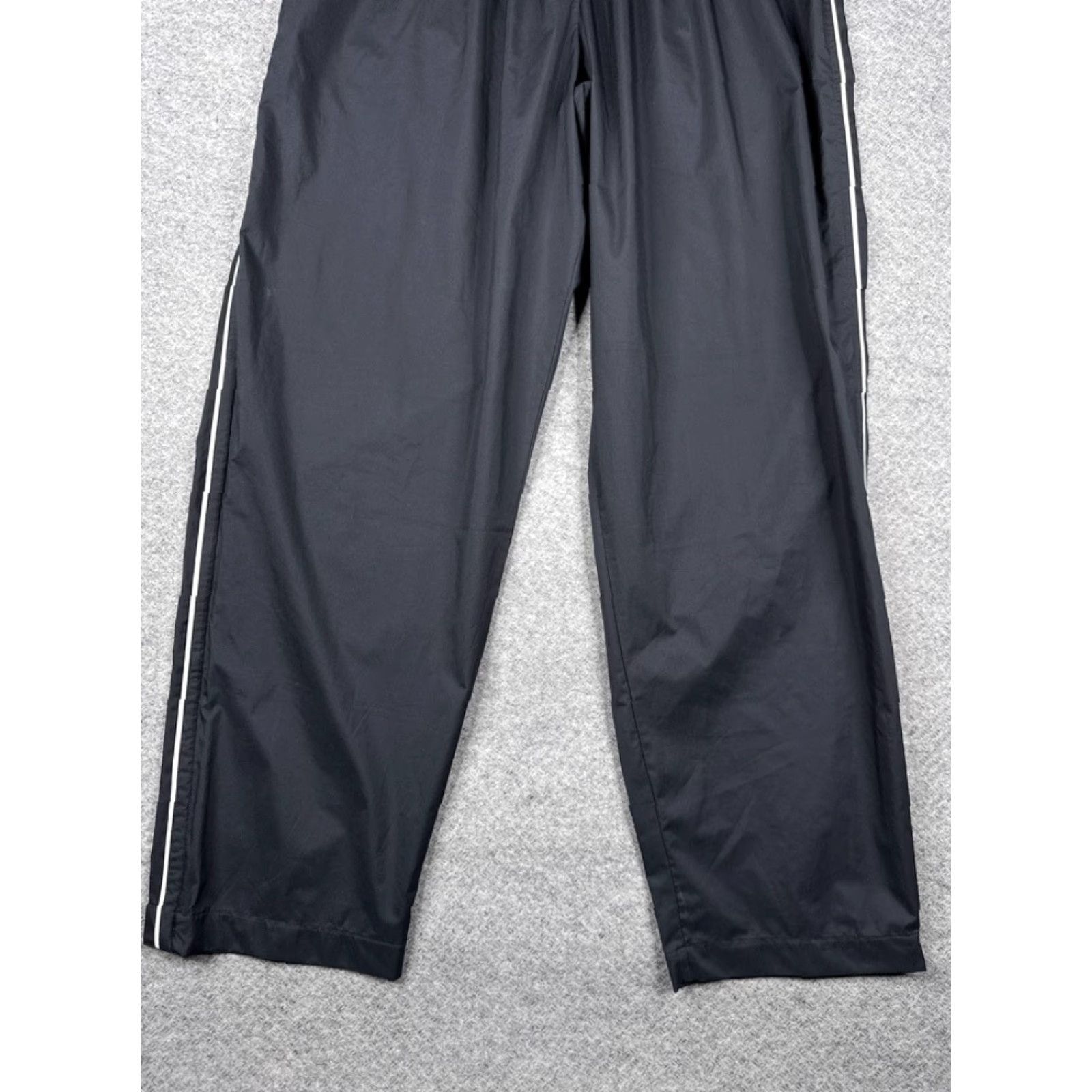 VINTAGE Nike Golf Pants Mens XL Black Clima-Fit Windbreaker Track Athletic Lined Baggy