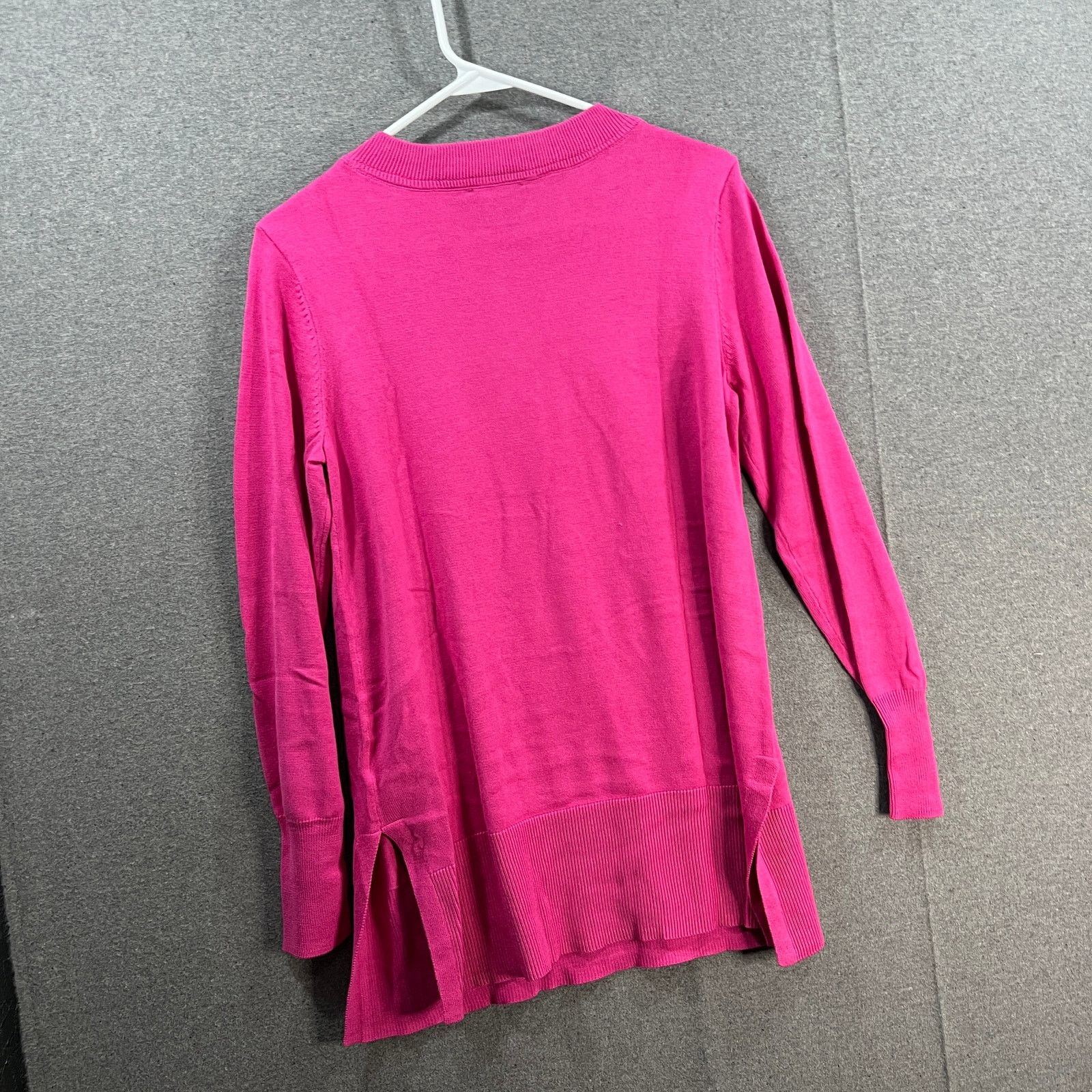 Other J Jason Wu Fine Gauge Tunic Sweater Raspberry Rose, X-Small Size XS / US 0-2 / IT 36-38 - 2 Thumbnail