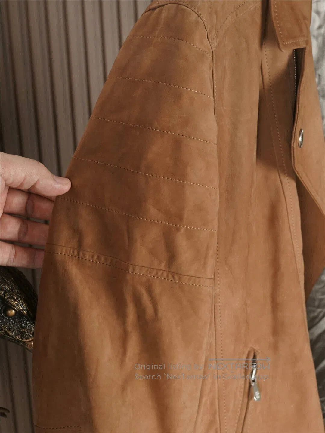 Brunello Cucinelli Brunello Cucinelli Men's Leather Jacket. Size US L / EU 52-54 / 3 - 8 Thumbnail