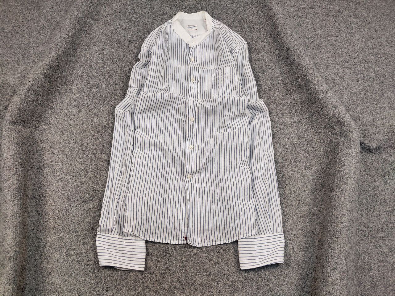 Glanshirt Glanshirt Japan Design Blue/White Striped button Shirt Size US M / EU 48-50 / 2 - 2 Thumbnail