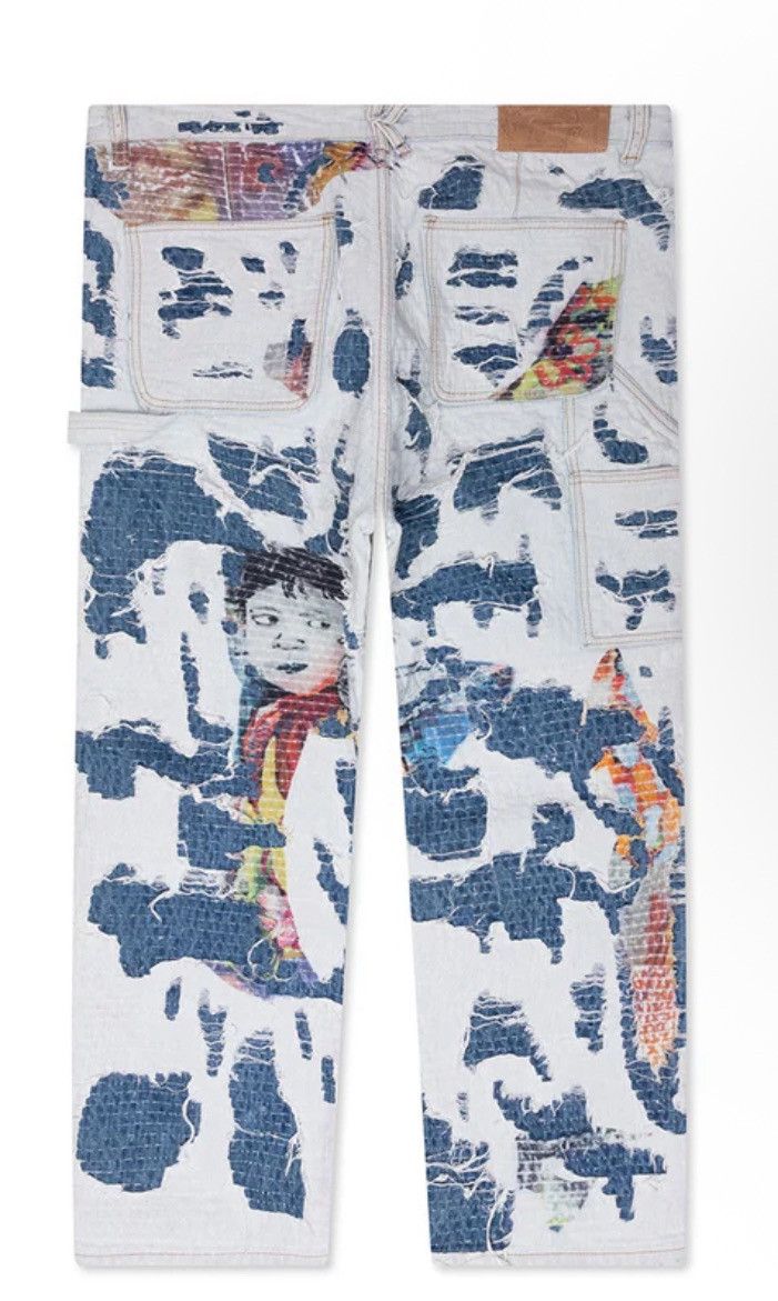 KidSuper Kidsuper boro denim jeans size small 34” Size US 34 / EU 50 - 2 Thumbnail
