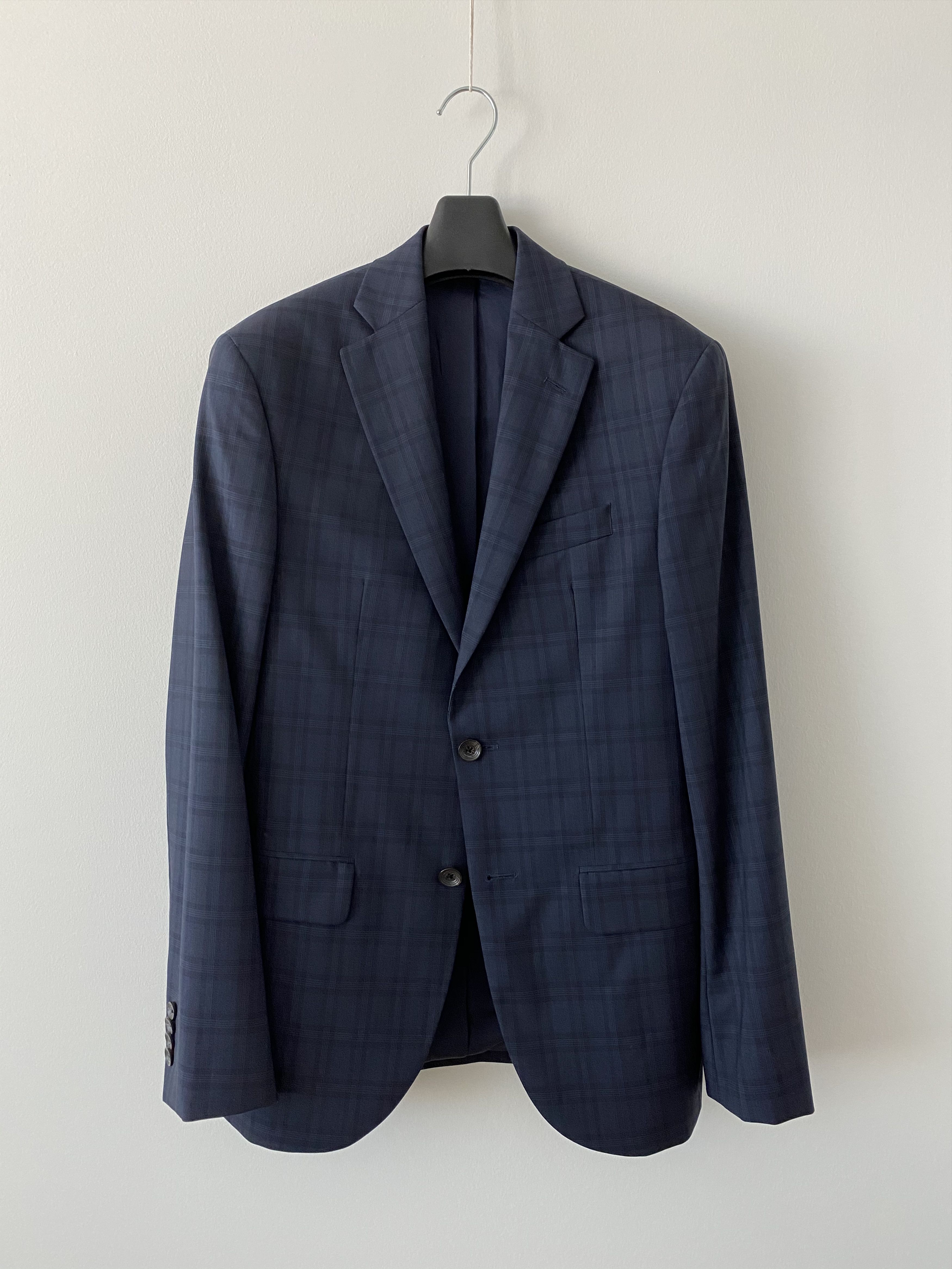 Saks Fifth Avenue “Modern-Fit Check Wool Blazer” Size 36R - 1 Thumbnail