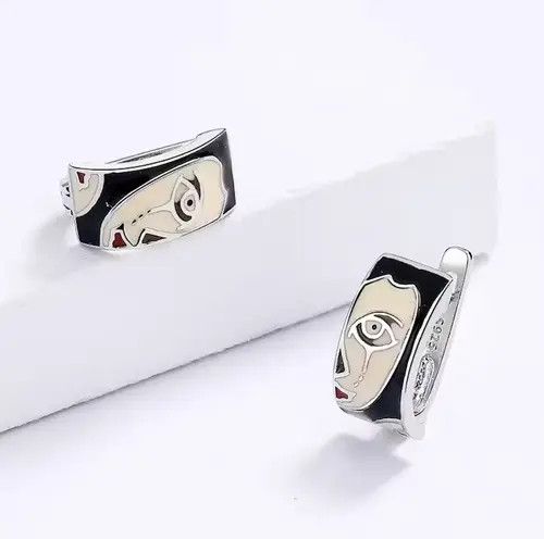 Vintage Earrings with Horror Face Crying Size ONE SIZE - 2 Thumbnail