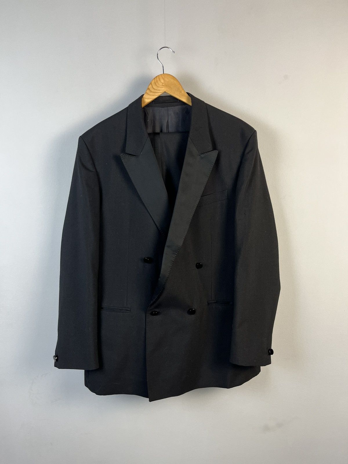 Givenchy GIVENCHY Vintage Wool & Polyester Smoking Suit Yugoslavia Size 44R - 1 Thumbnail