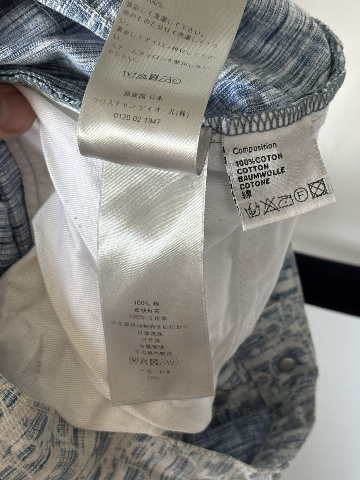 Dior Dior Oblique Denim Jeans Size US 30 / EU 46 - 12 Thumbnail