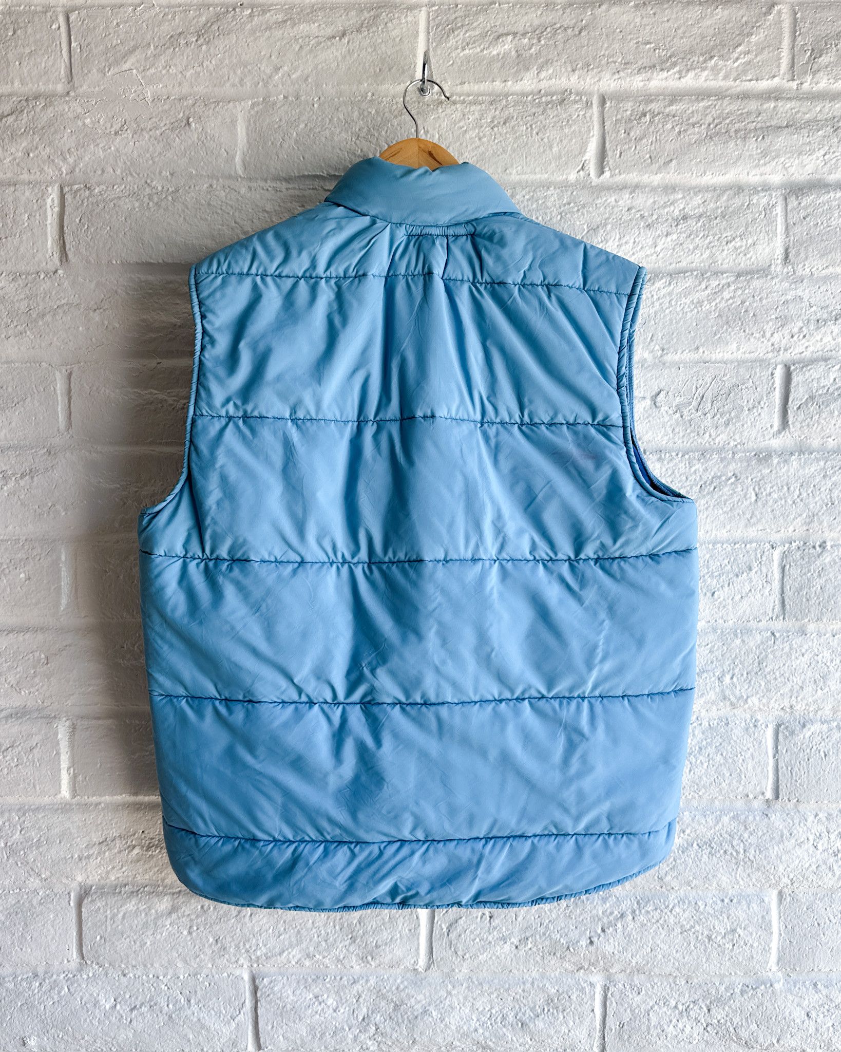 Vintage Vintage 80s A & M Industries Puffer Vest Men's XL Baby Blue Size US XL / EU 56 / 4 - 4 Thumbnail