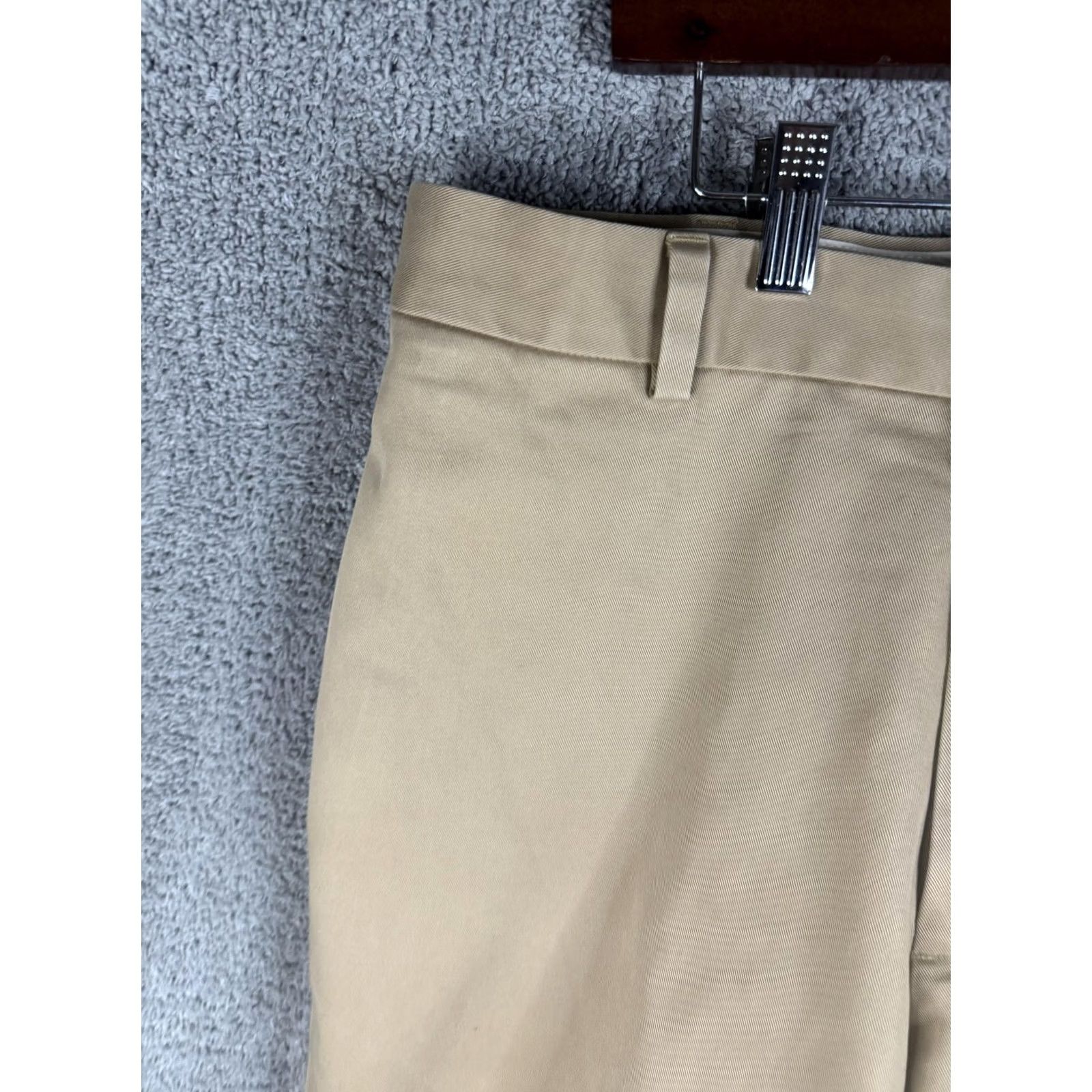 Brooks Brothers Brooks Brothers Hudson Chino Pants Mens 36x31 Khaki Beige Flat Front Cotton Size US 36 / EU 52 - 2 Thumbnail