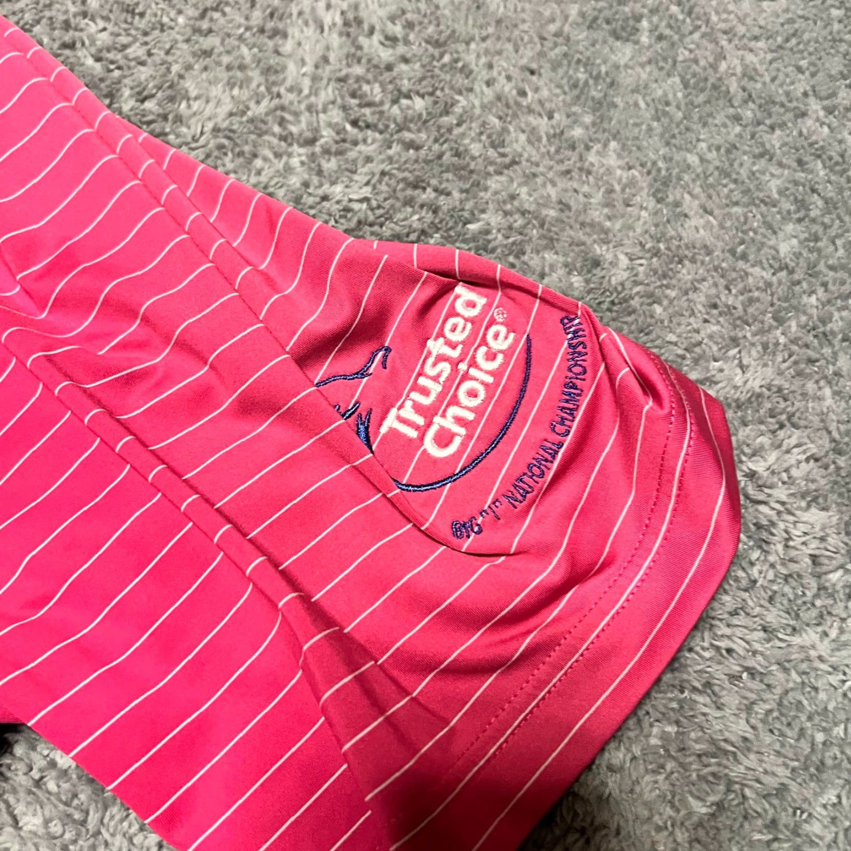 Footjoy Footjoy Polo Shirt Mens Medium Hot Pink Striped Golf Short Sleeve Size US M / EU 48-50 / 2 - 3 Thumbnail