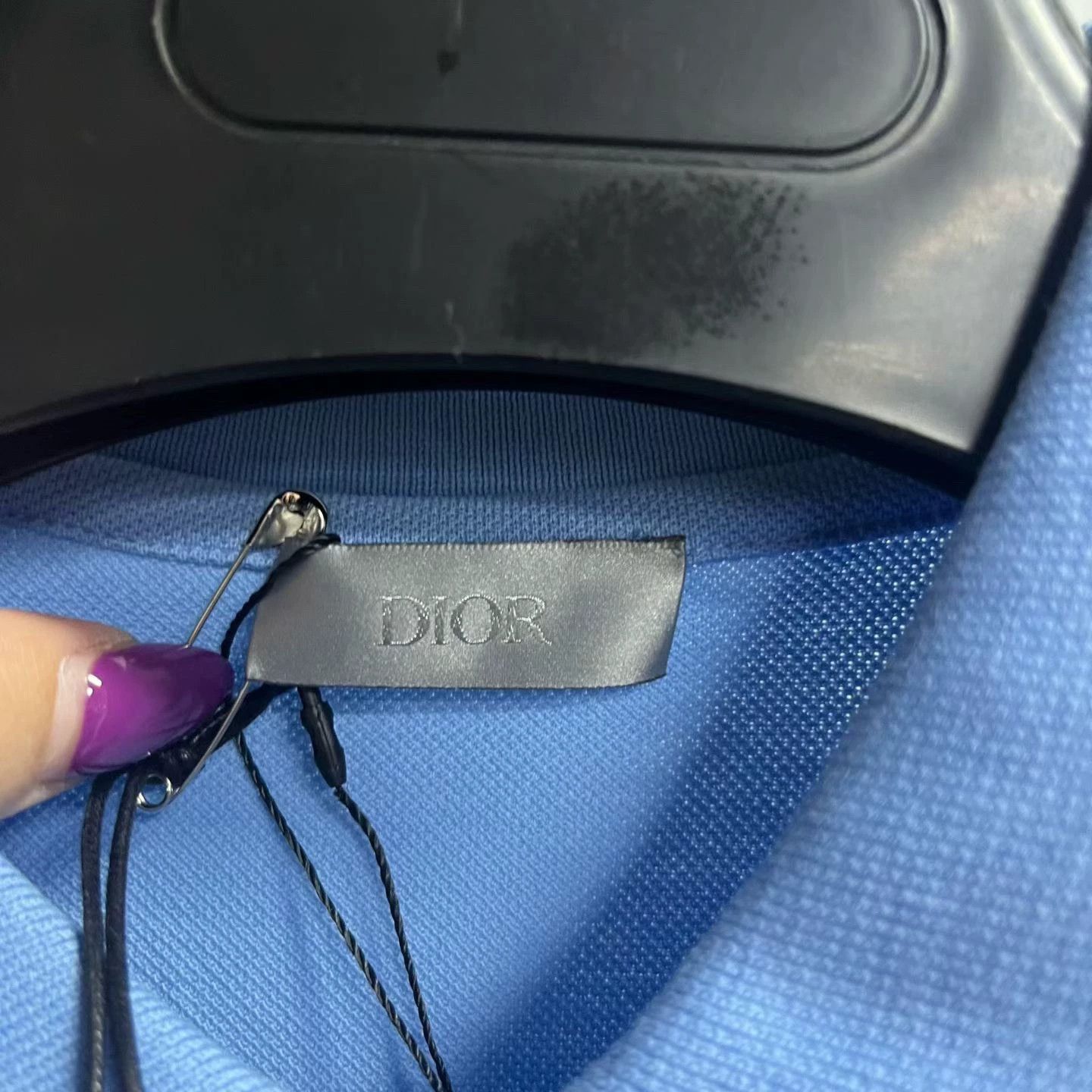 Dior dior blue embroidered short sleeve polo shirt Size US S / EU 44-46 / 1 - 3 Thumbnail