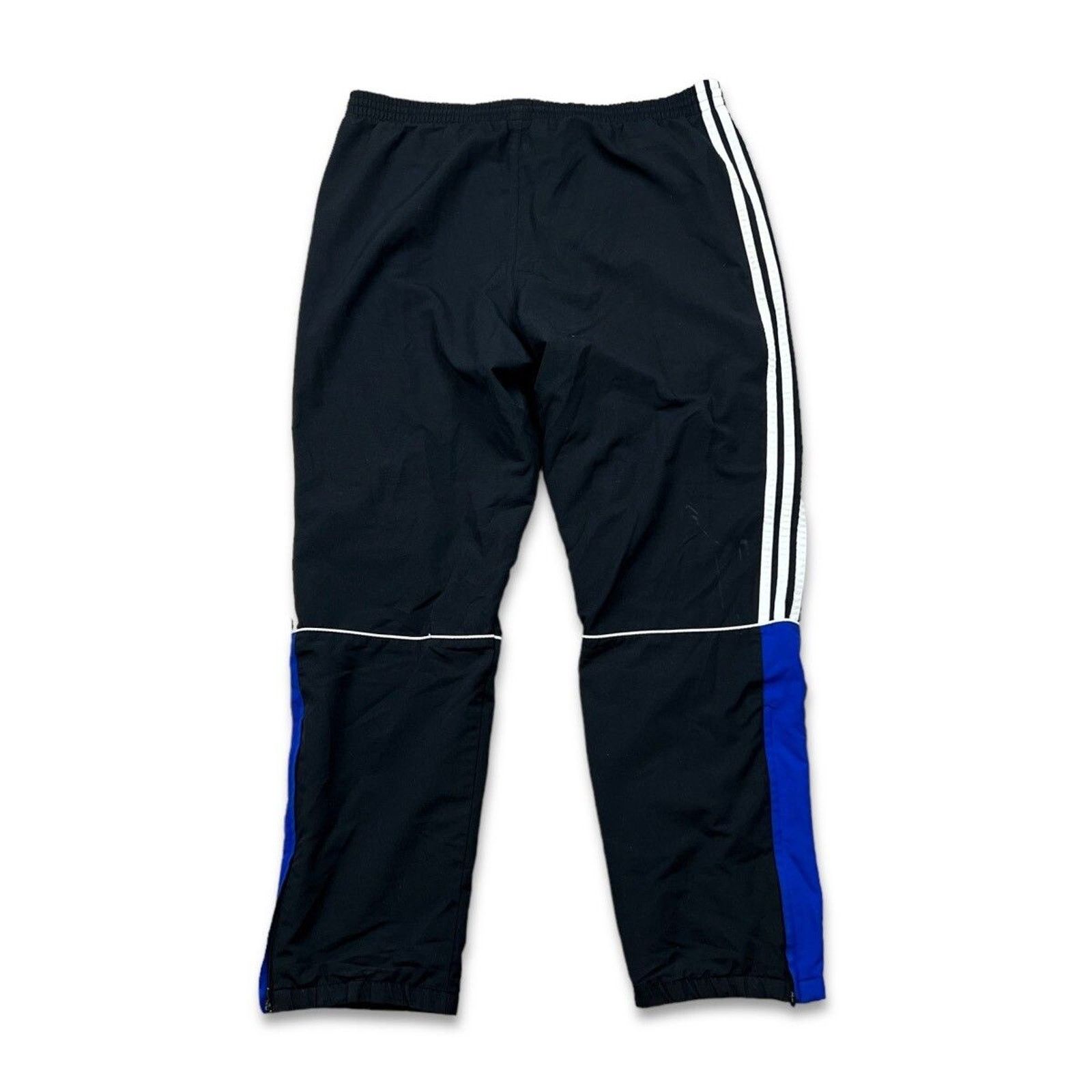 Adidas × Vintage Adidas Track Pants Medium Spell Out Stripes Athletic Jogger Size US 37 - 3 Thumbnail