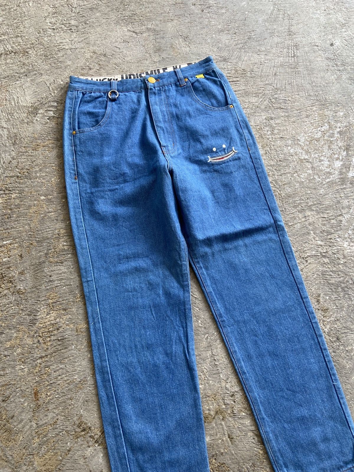 Japanese Brand 2000s Up Smile RHP - Japan Denim Cell Pocket Pants Size 31" - 2 Thumbnail
