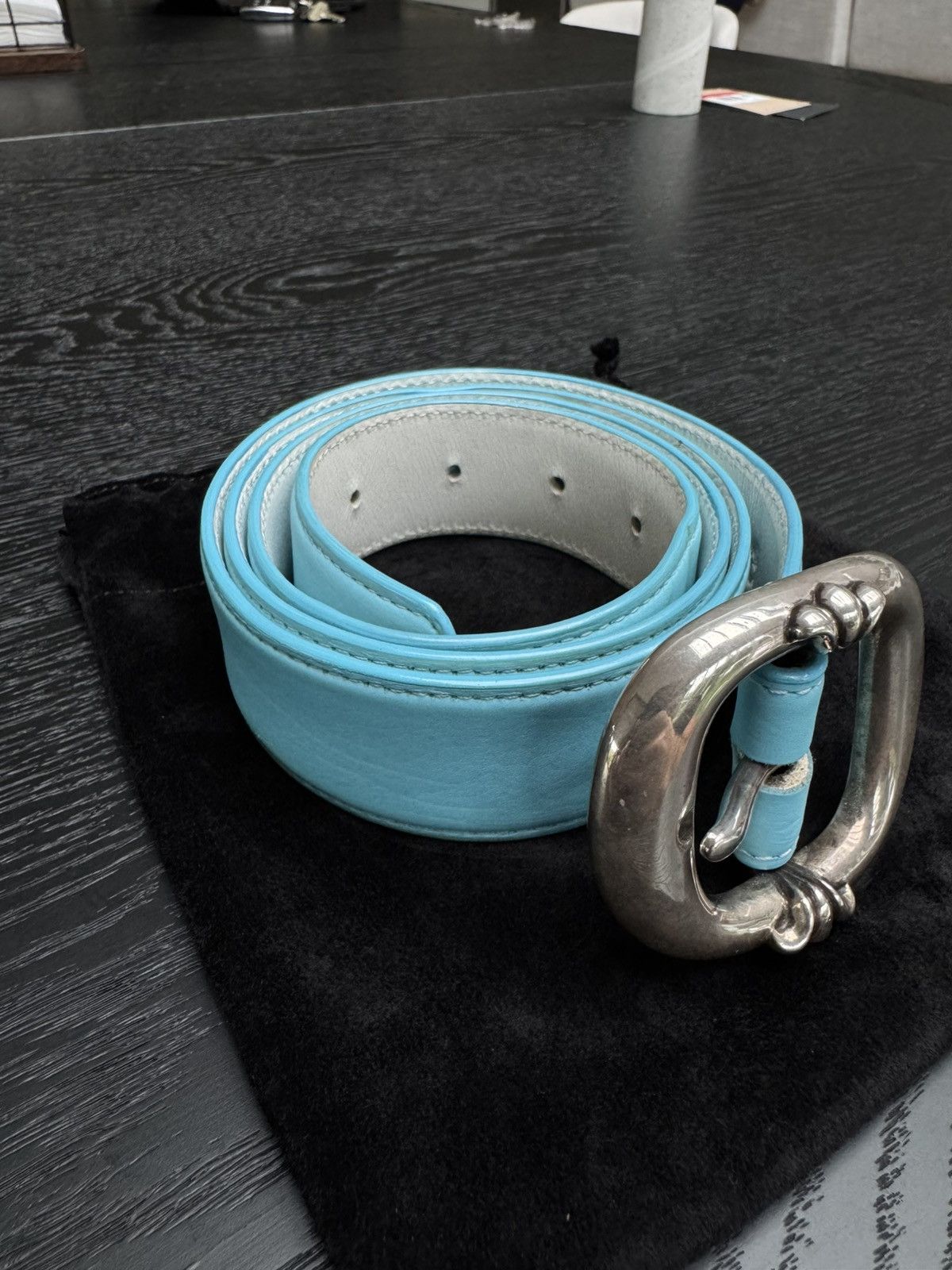 Chrome Hearts Chrome Hearts Cyan Gunslinger Belt Size 38 - 3 Thumbnail
