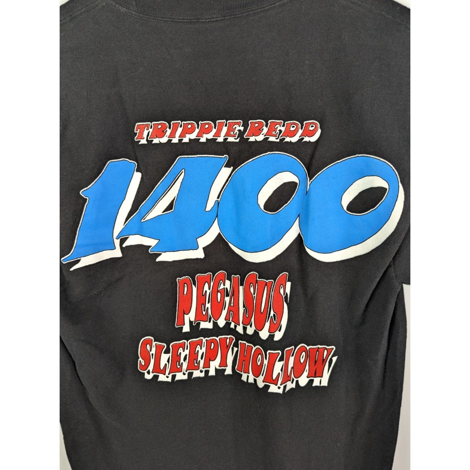 Vintage VINTAGE Trippie Redd 1400 Shirt Men T-Shirt Black Logo Pegasus Short Sleeve Crew Neck M Medium (All Seasons) Size US M / EU 48-50 / 2 - 4 Thumbnail
