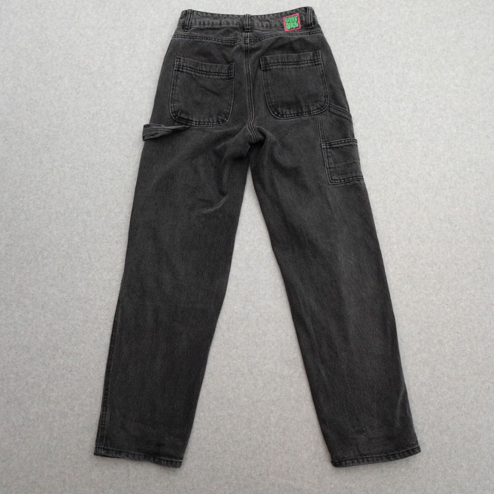 Empyre EMPYRE Jeans Womens 0 Tori Denim Skater Carpenter Baggy 0x30 Faded Charcoal Size 25" / US 0 / IT 36 - 2 Thumbnail