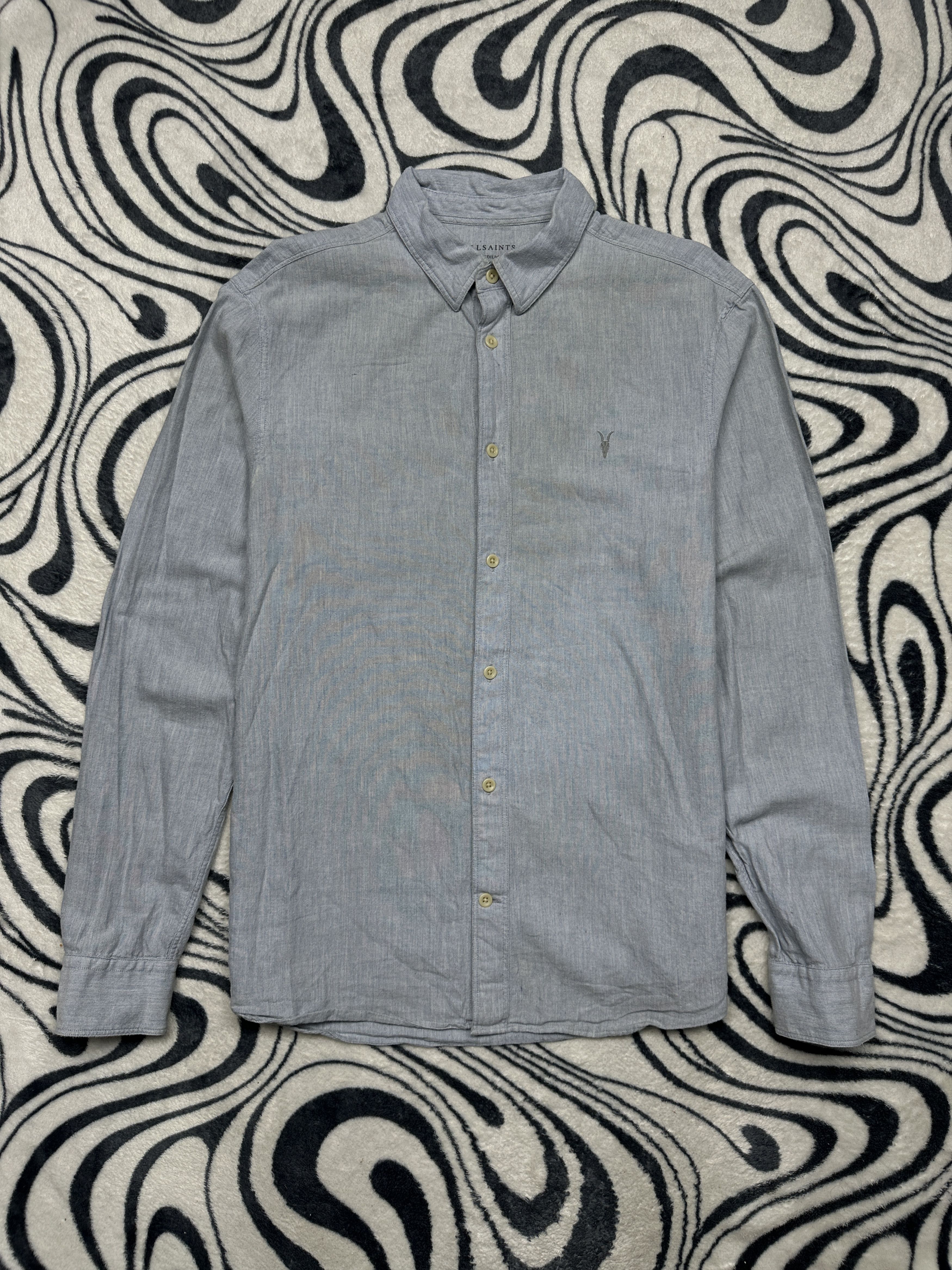 Allsaints AllSaints Mens Millard Long Sleeve Shirt Size US M / EU 48-50 / 2 - 1 Thumbnail