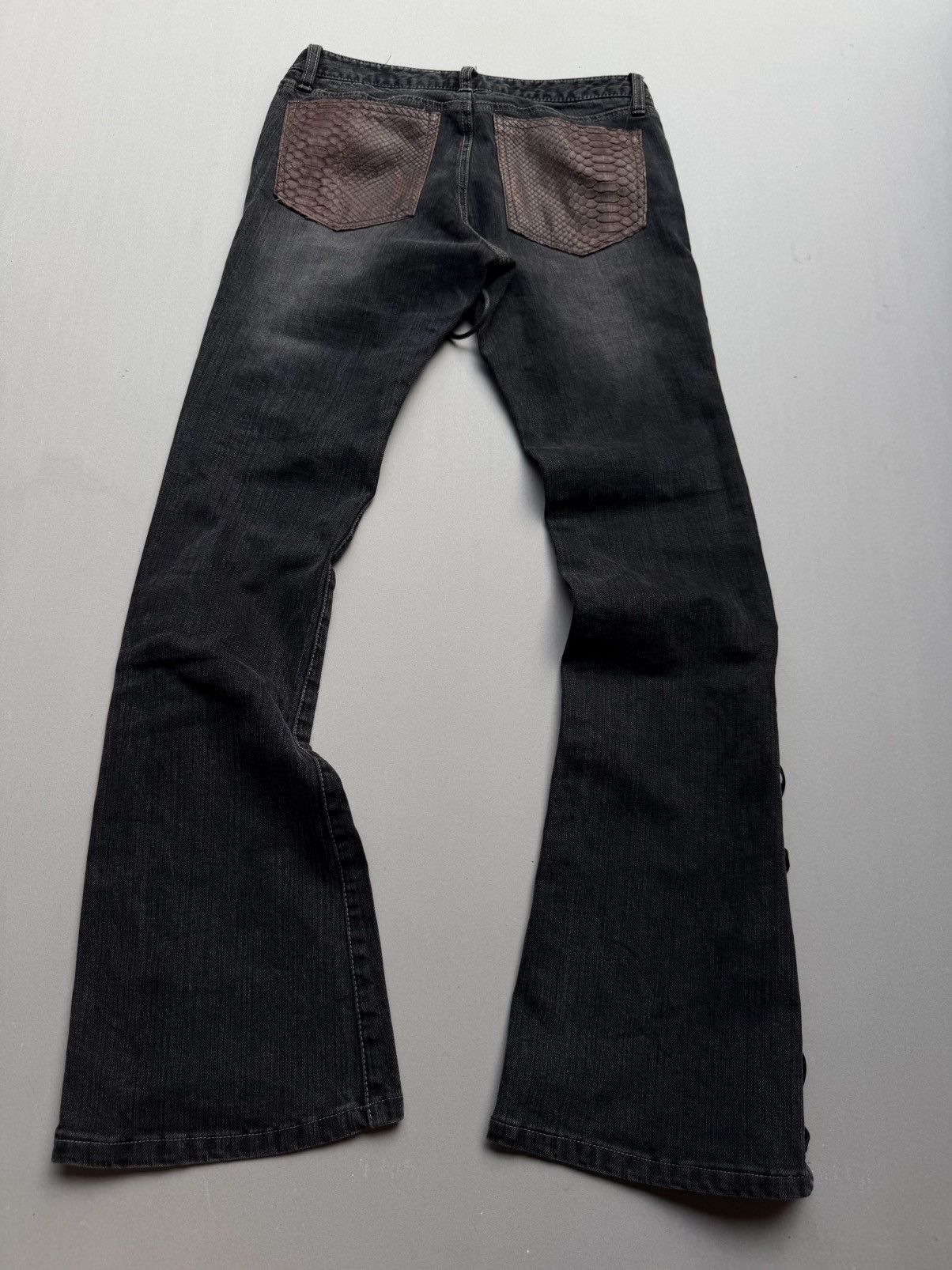 Japanese Brand Oririn lace up flare jeans Size US 27 - 4 Thumbnail