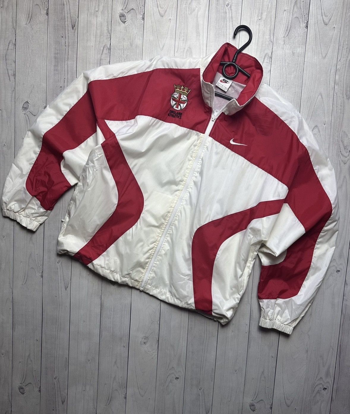 Nike × Vintage Vintage Nike England Athletics track jacket size S rare Size US S / EU 44-46 / 1 - 12 Thumbnail